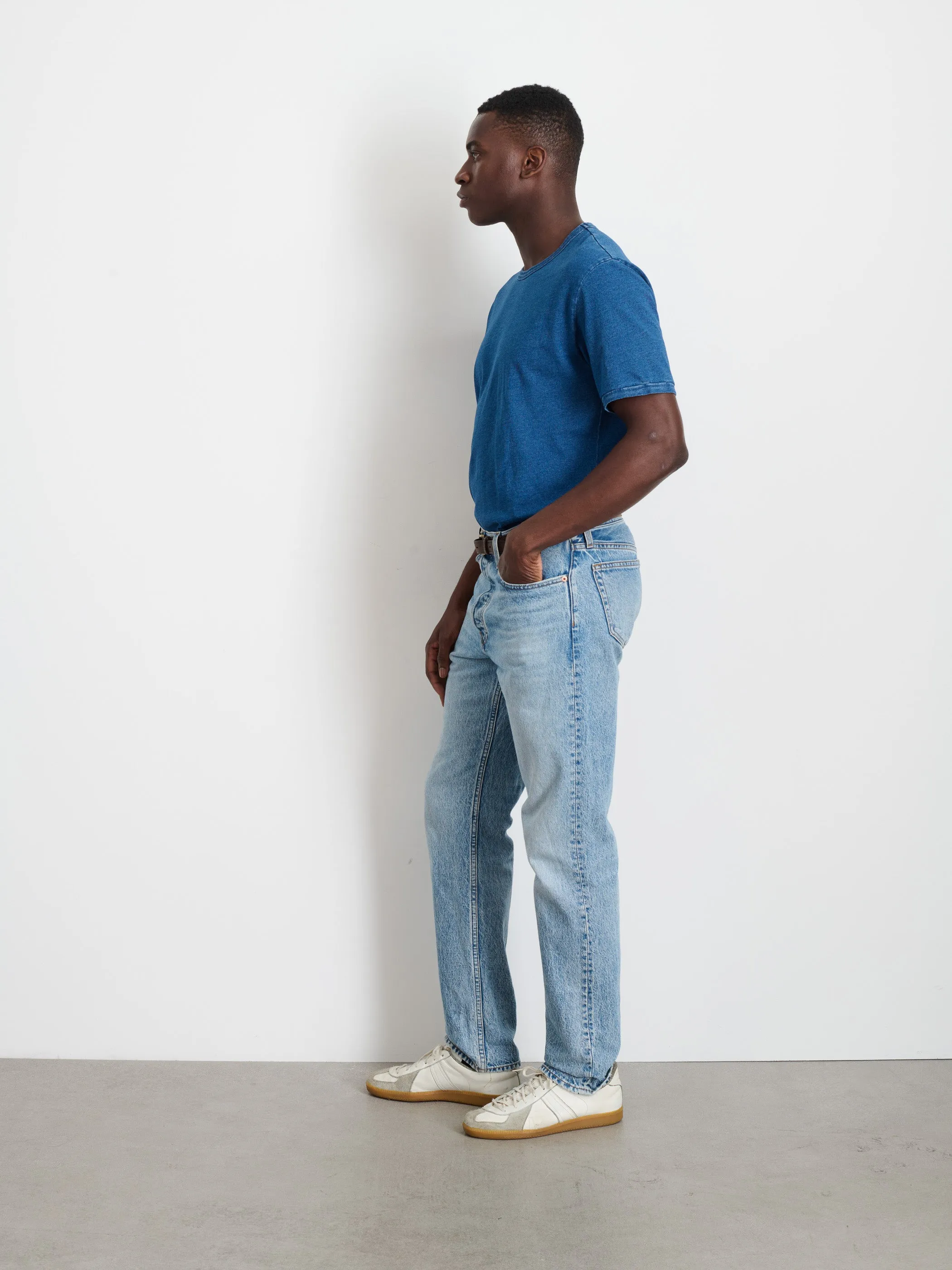 Standard T-Shirt in Indigo Slub Cotton sold by Alex Mill product image thumbnail 4