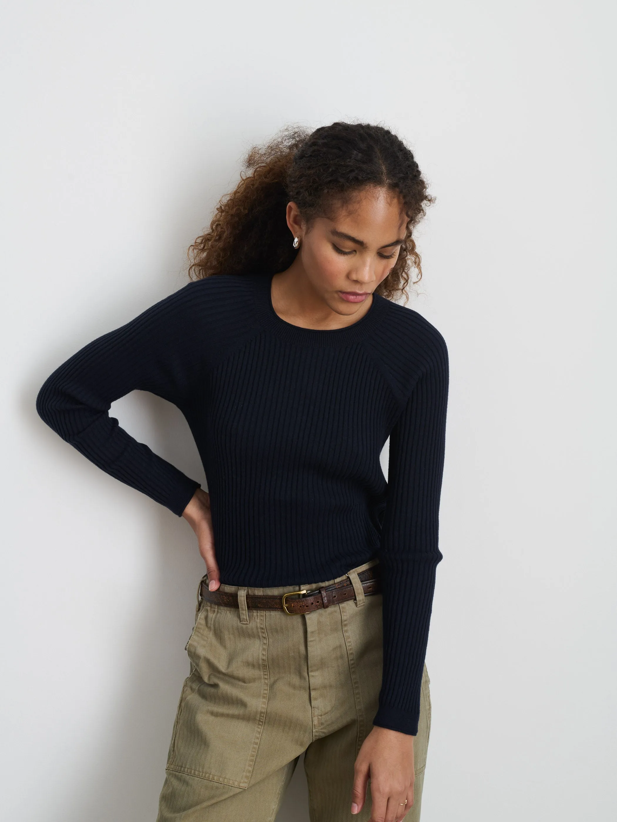 Ribbed Crewneck Sweater sold by Alex Mill product image thumbnail 2