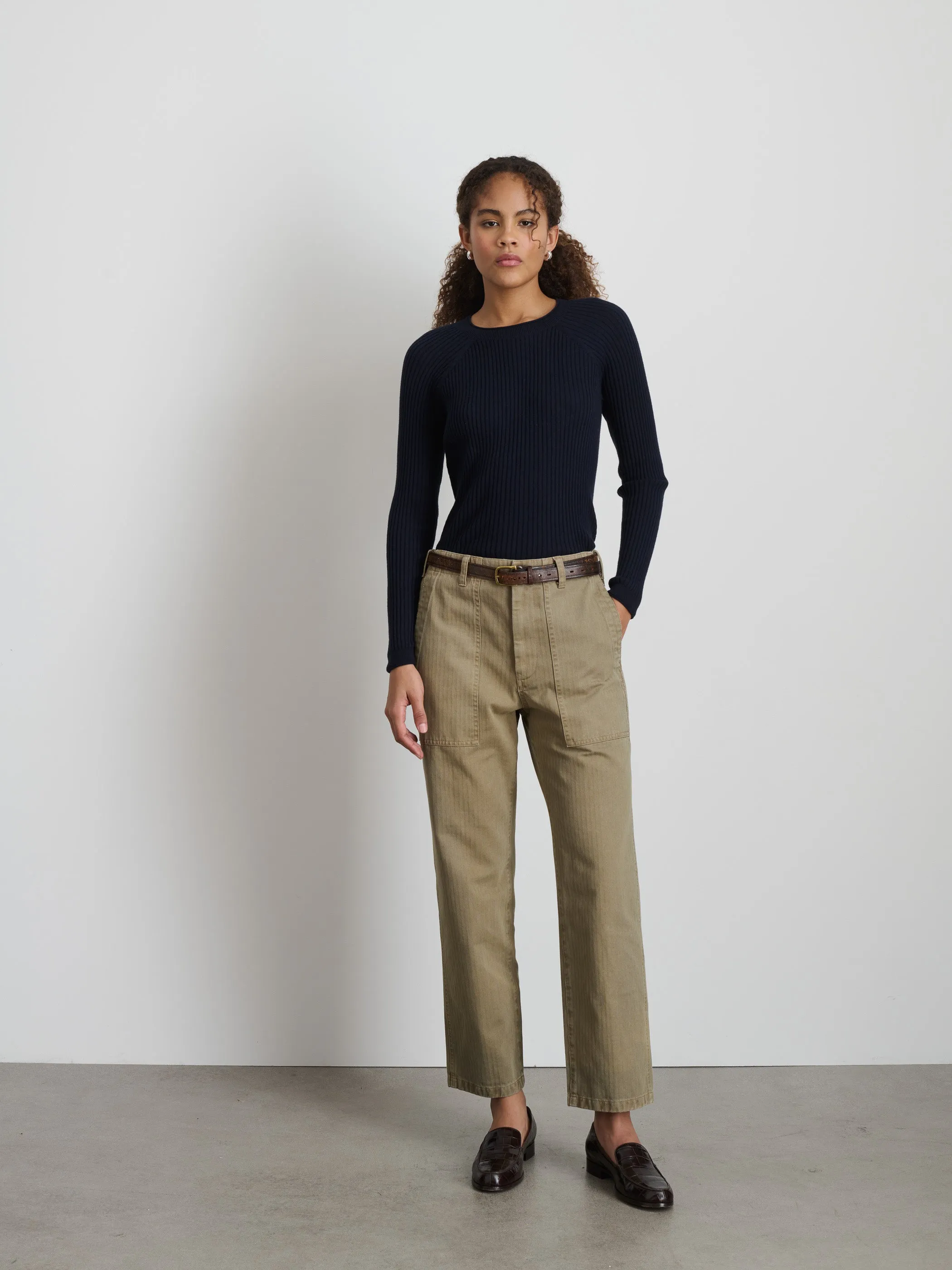 Ribbed Crewneck Sweater sold by Alex Mill product image thumbnail 3