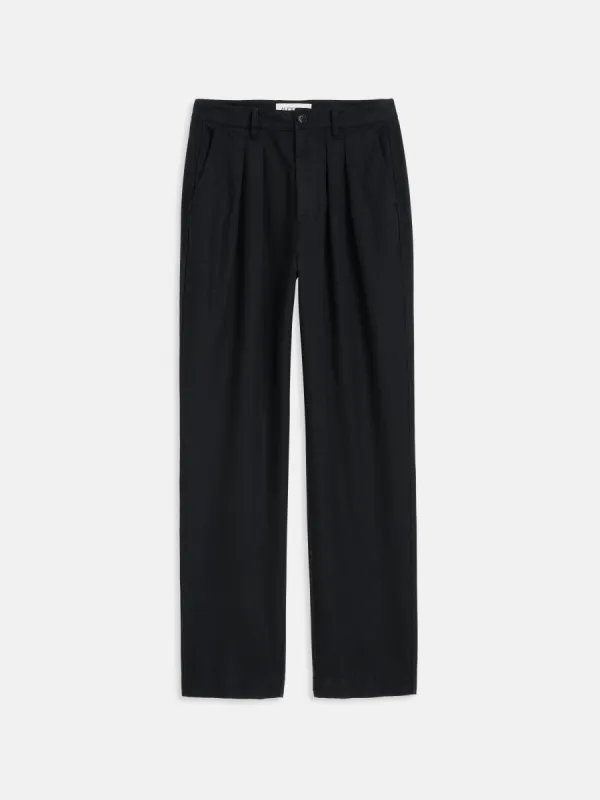 Keaton Double Pleat Pant in Twill sold by Alex Mill