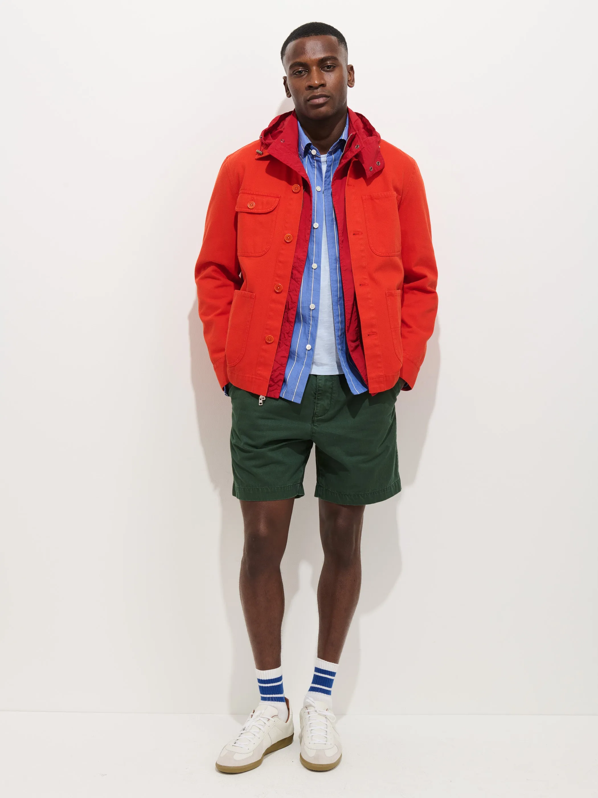 Garment Dyed Work Jacket In Recycled Denim sold by Alex Mill product image thumbnail 3