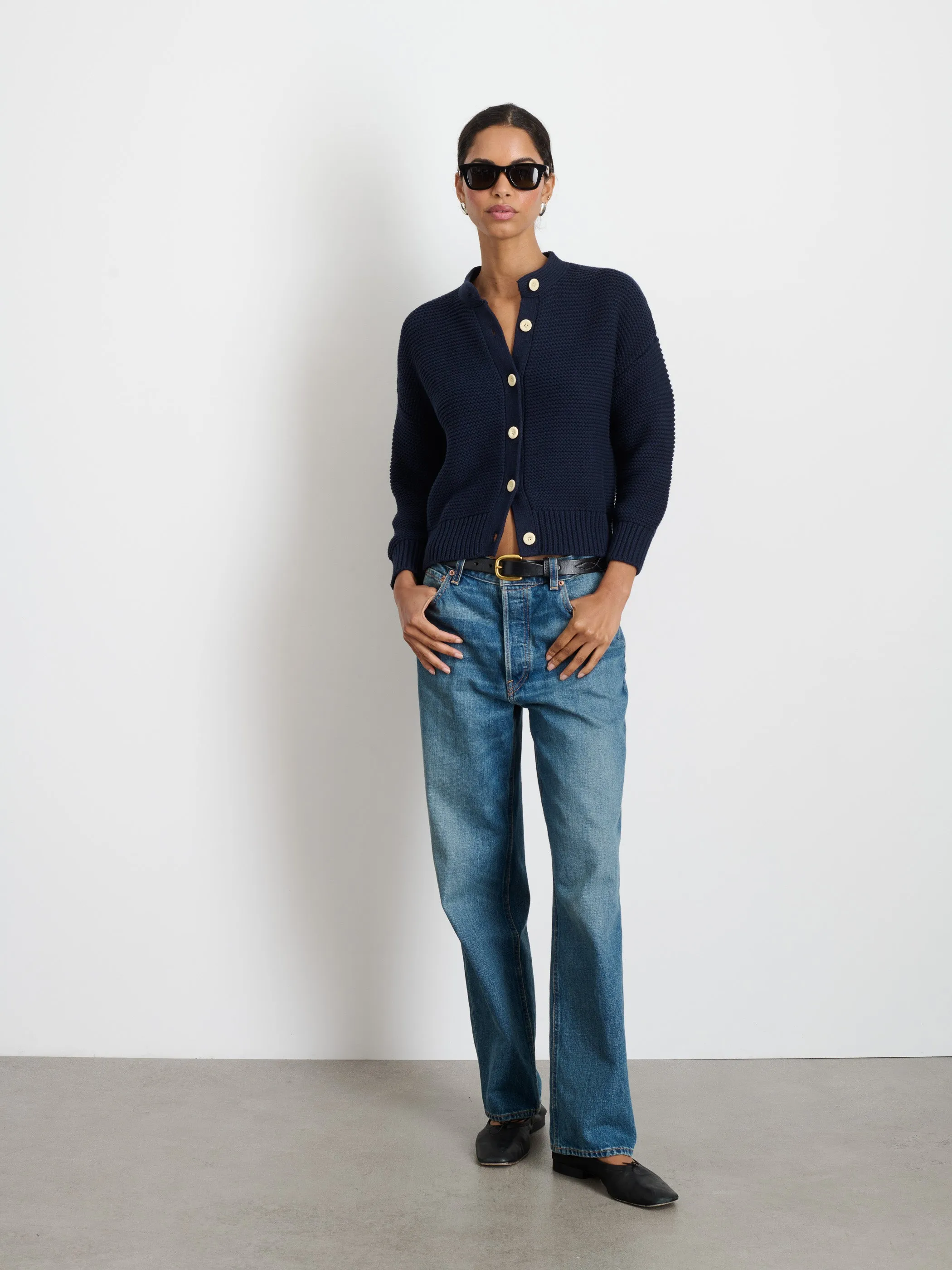 Nico Cardigan In Cotton sold by Alex Mill product image thumbnail 2