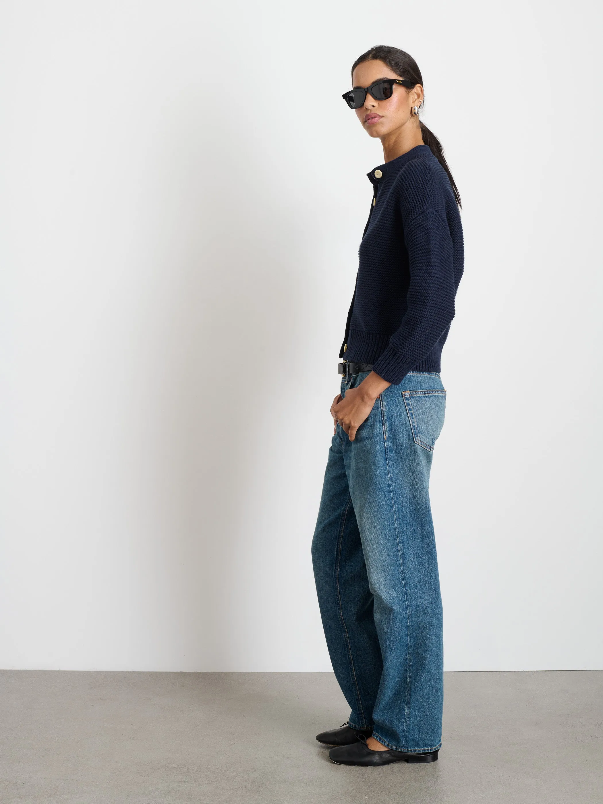 Nico Cardigan In Cotton sold by Alex Mill product image thumbnail 3