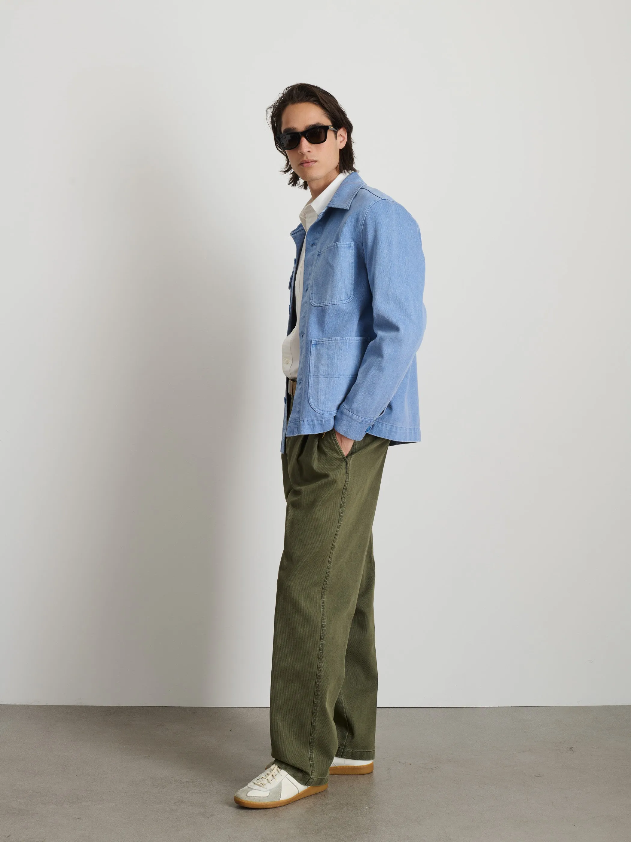 Garment Dyed Work Jacket in Recycled Denim sold by Alex Mill product image thumbnail 5