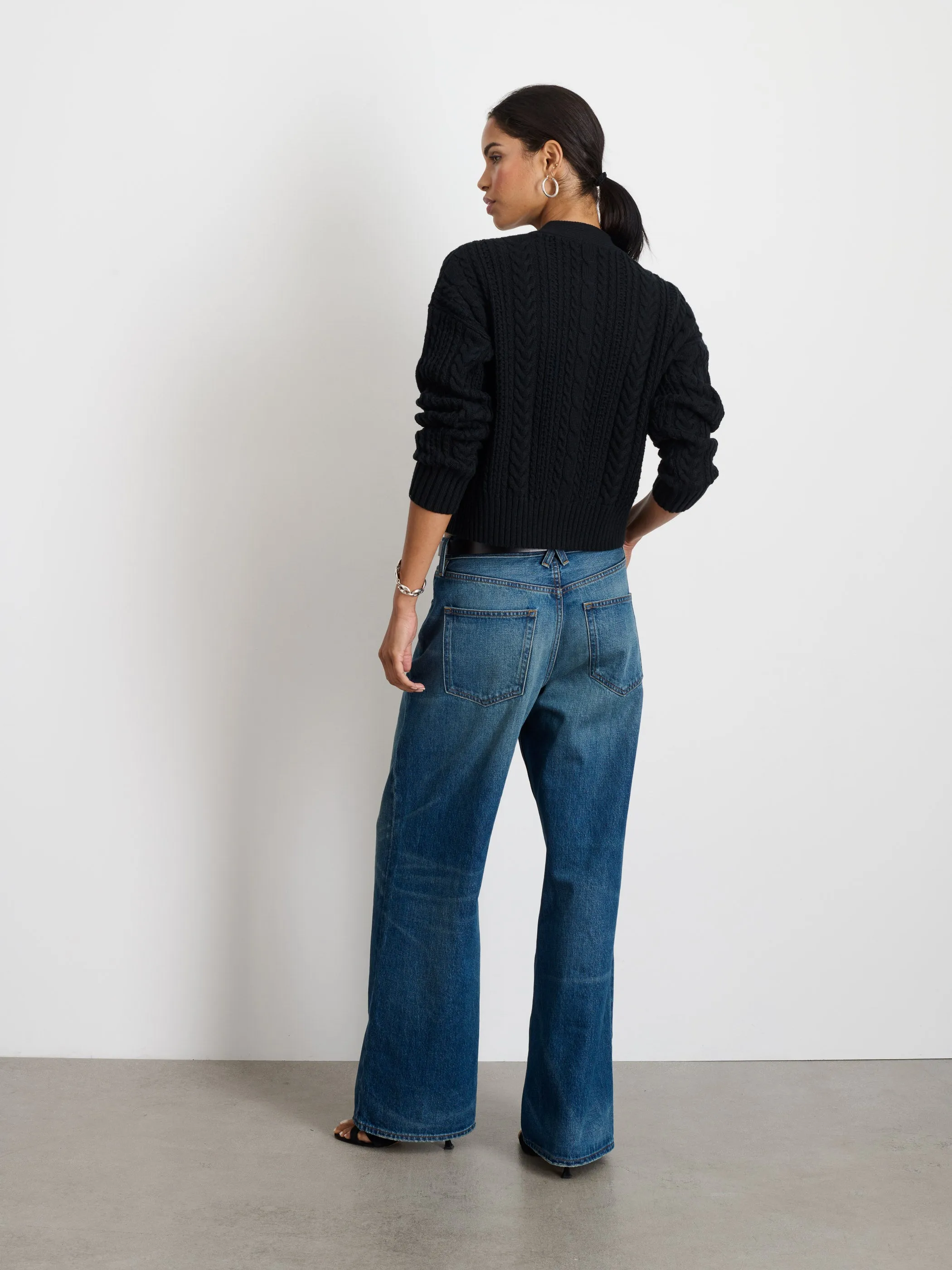 Cable Knit Nico Chunky Cardigan sold by Alex Mill product image thumbnail 4