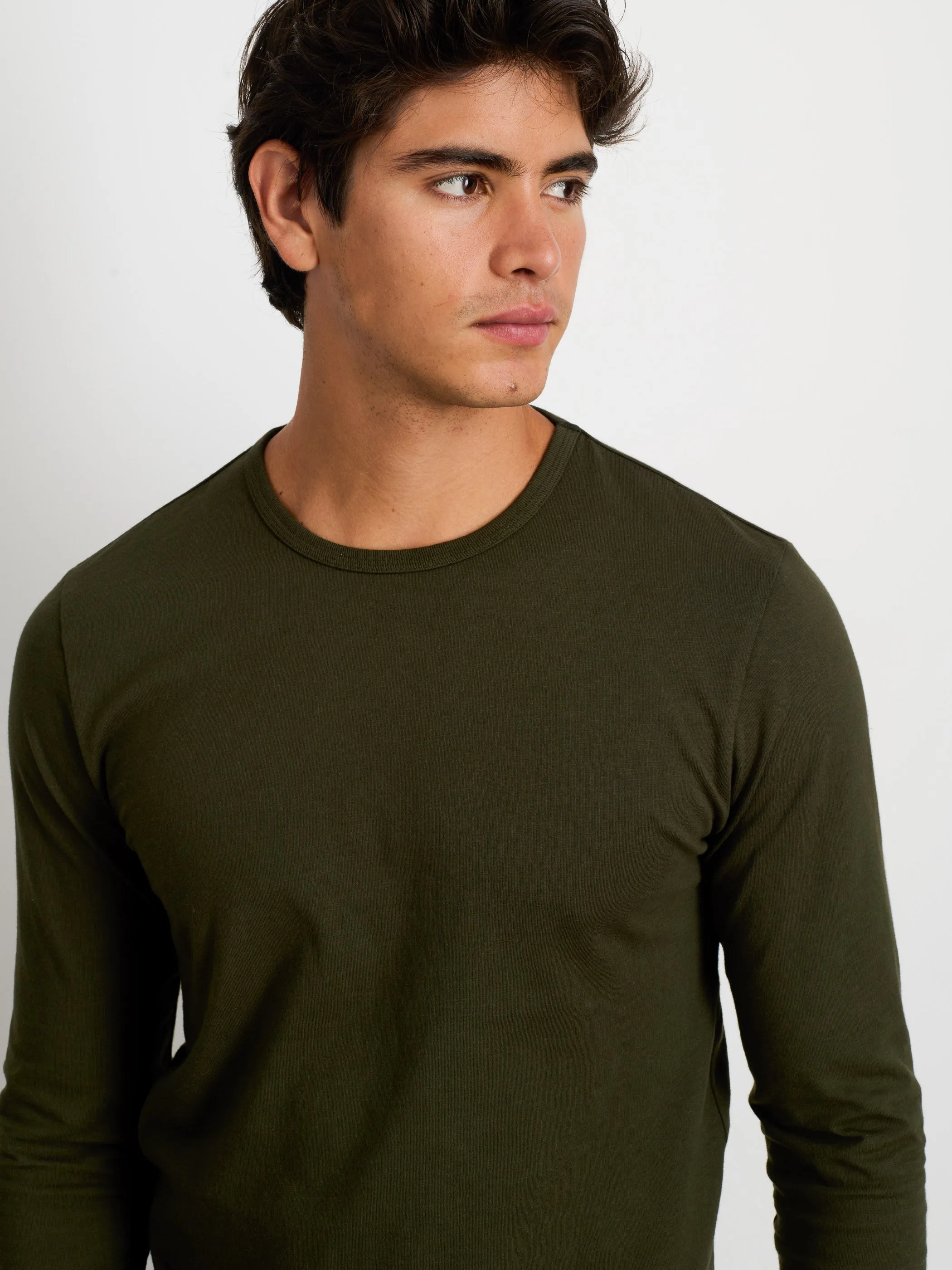 Standard Long-Sleeve T-Shirt In Slub Cotton sold by Alex Mill product image thumbnail 2
