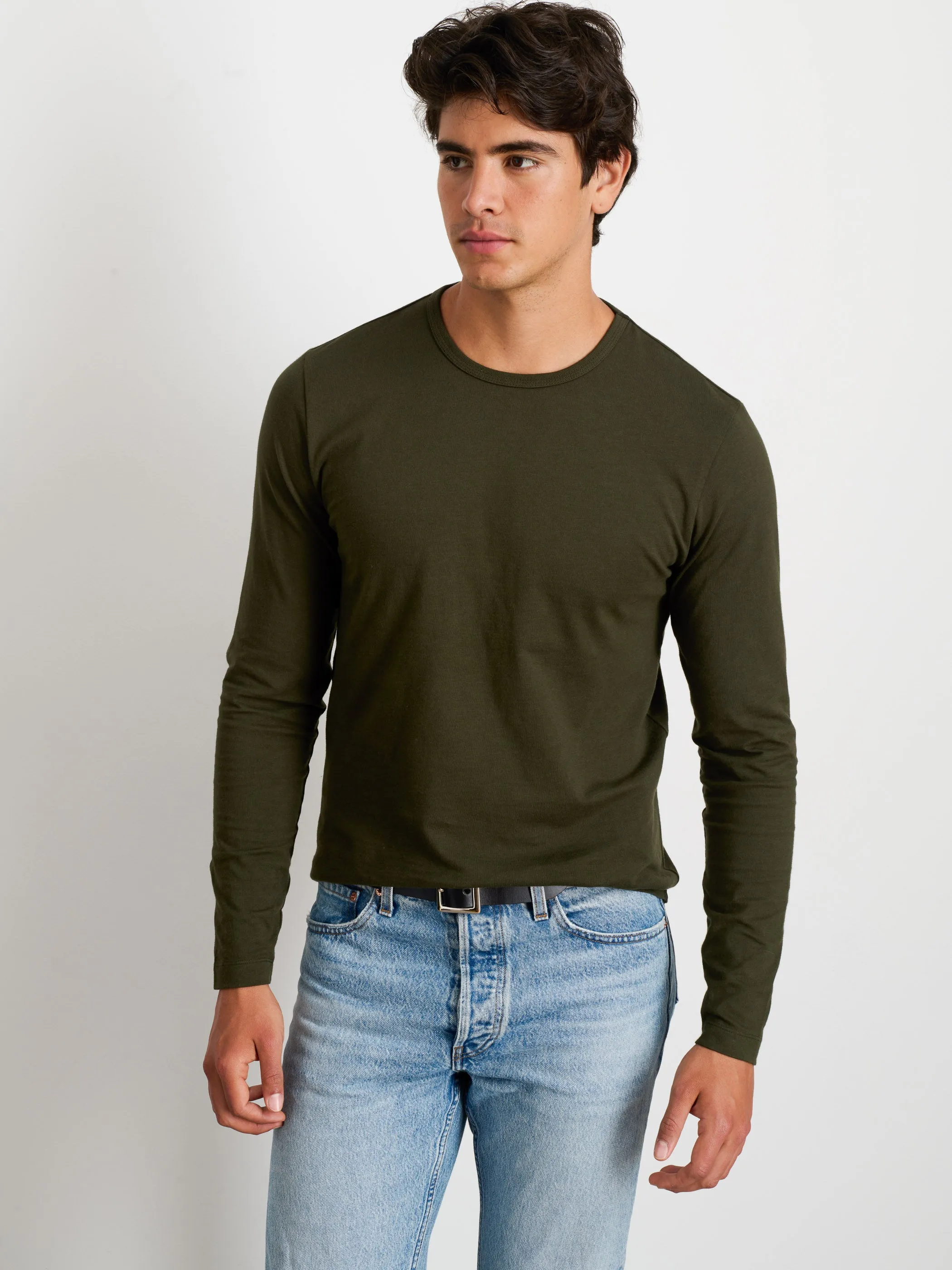 Standard Long-Sleeve T-Shirt In Slub Cotton sold by Alex Mill product image thumbnail 3