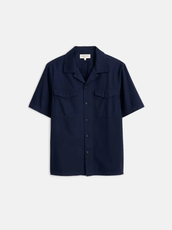 Utility Camp Shirt In Lightweight Twill sold by Alex Mill