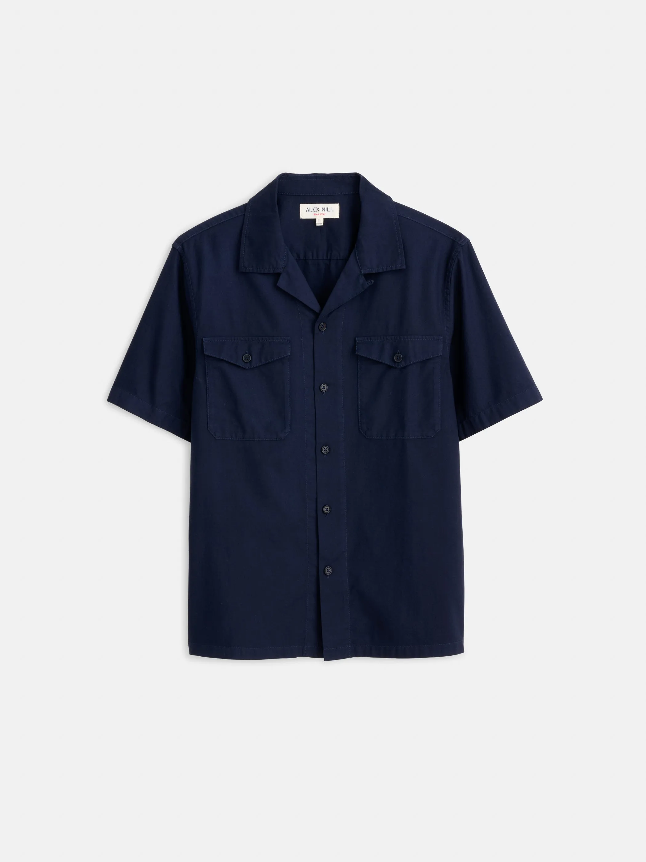 Utility Camp Shirt In Lightweight Twill sold by Alex Mill