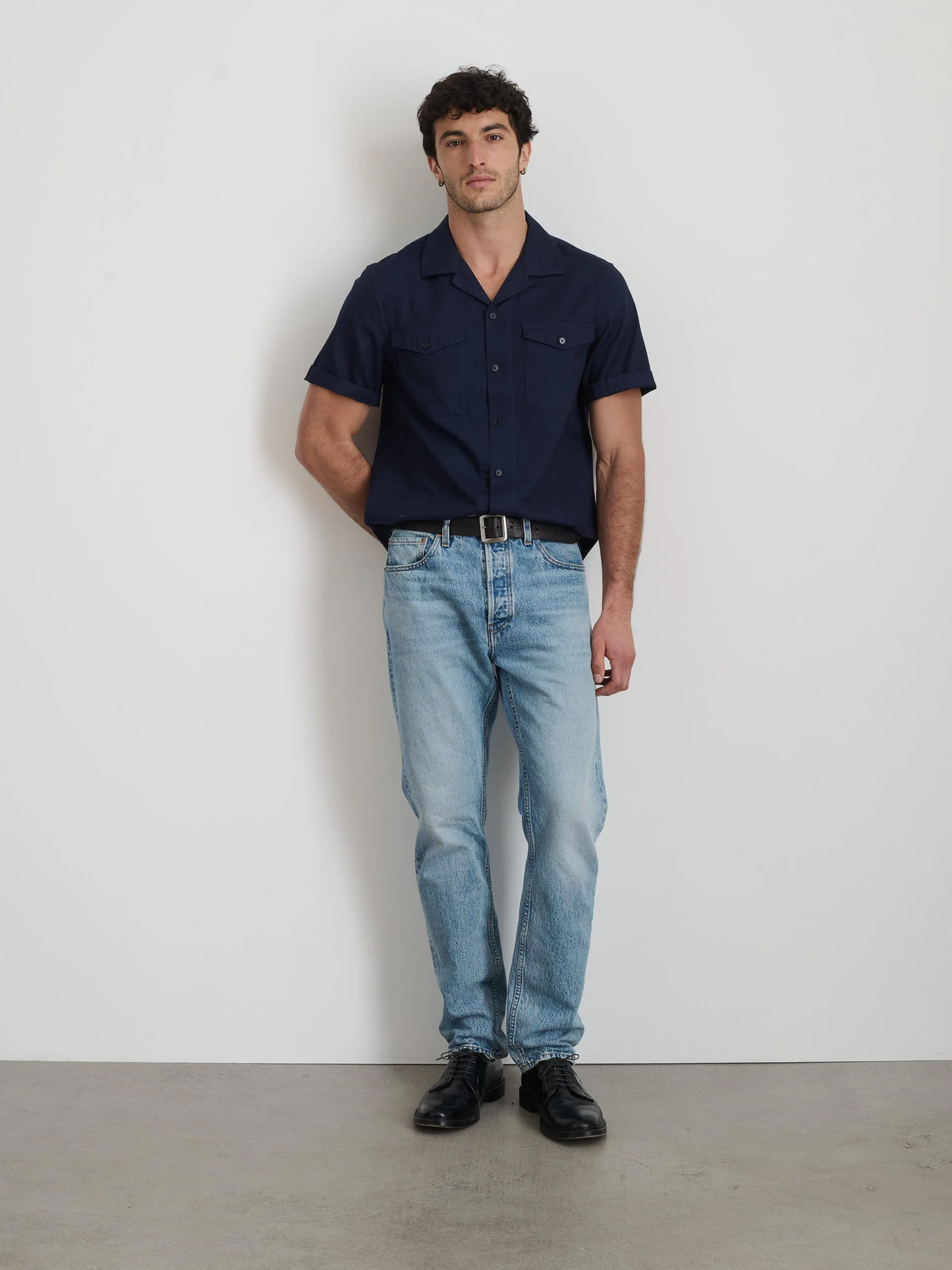 Utility Camp Shirt In Lightweight Twill sold by Alex Mill product image thumbnail 3