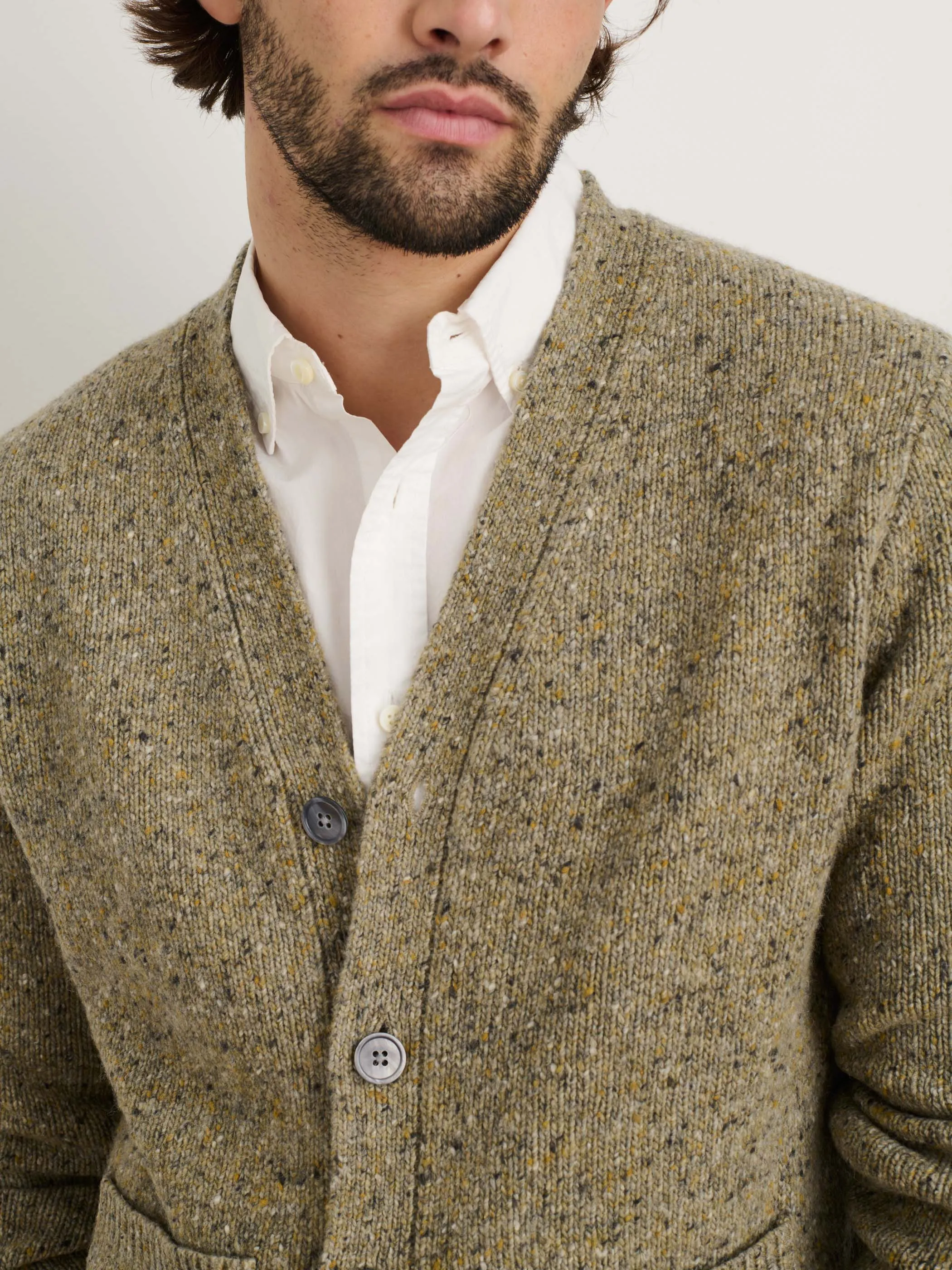 Hockney Cardigan in Donegal Wool sold by Alex Mill product image thumbnail 4