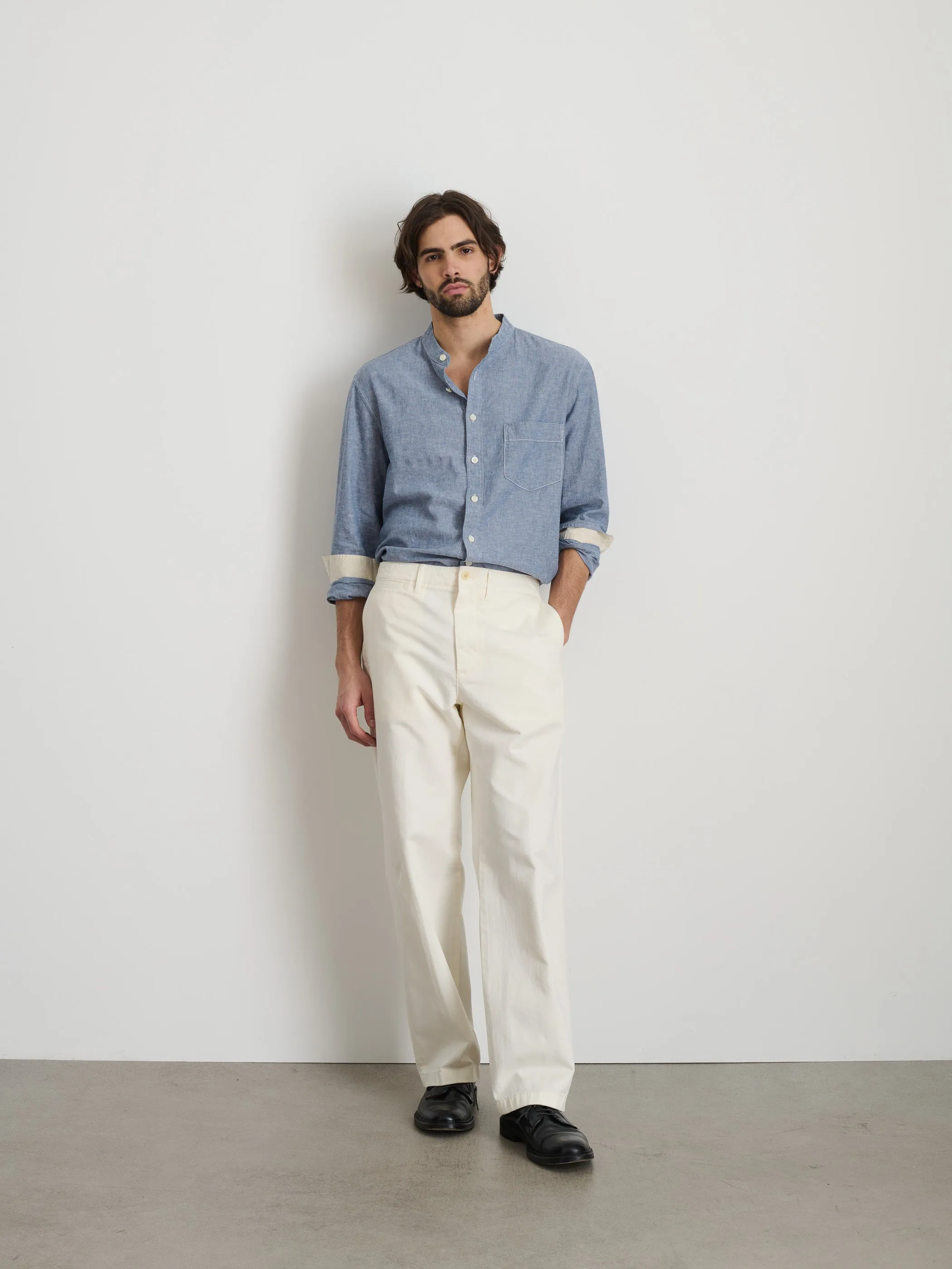 Long Inseam Straight Leg Pant in Vintage Washed Chino sold by Alex Mill product image thumbnail 3