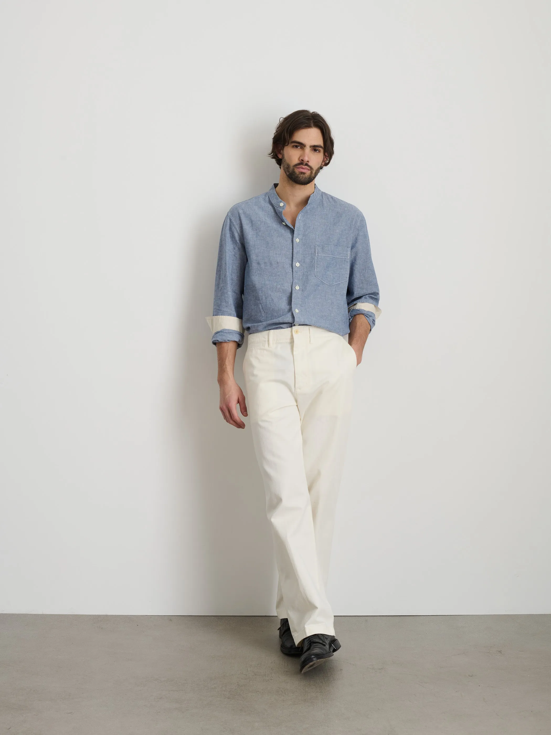 Long Inseam Straight Leg Pant in Vintage Washed Chino sold by Alex Mill product image thumbnail 2