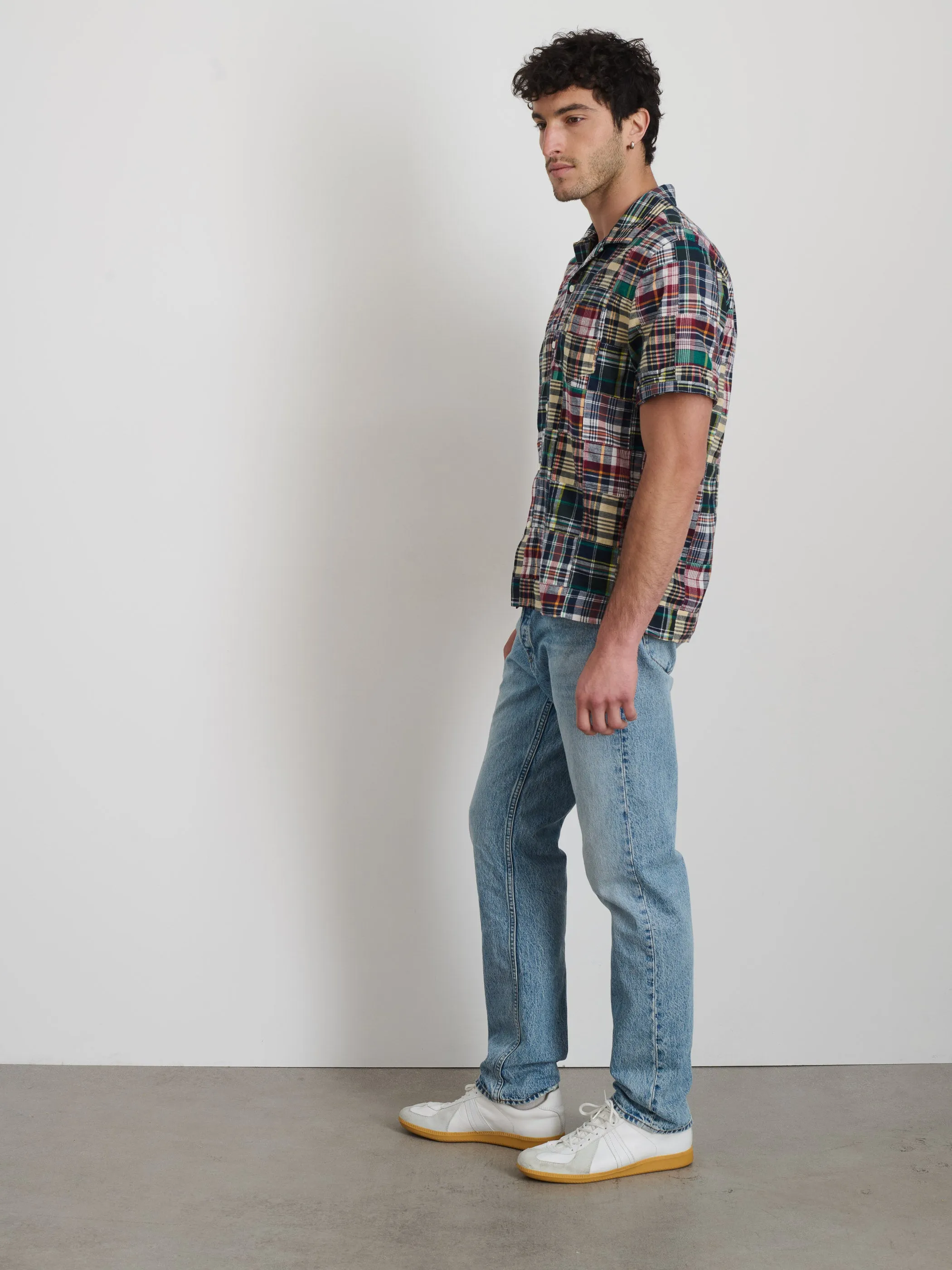 Camp Shirt In Madras sold by Alex Mill product image thumbnail 4
