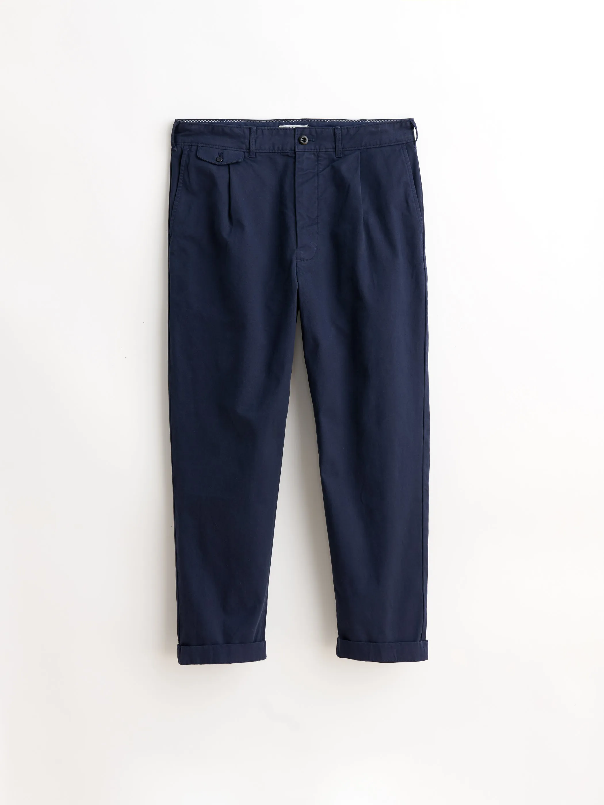 Long Inseam Standard Pleated Pant in Chino sold by Alex Mill