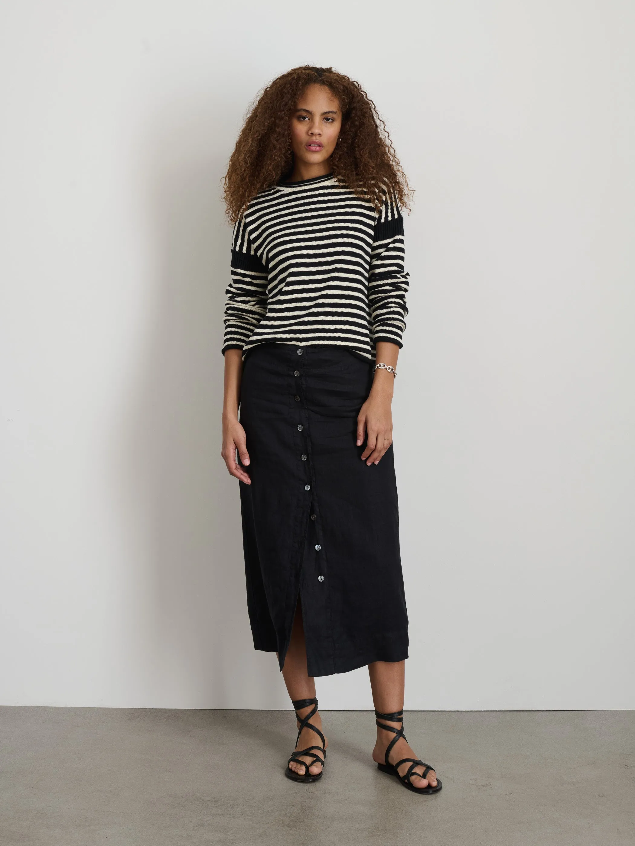 Mariner Striped Rollneck Sweater in Cotton sold by Alex Mill product image thumbnail 5