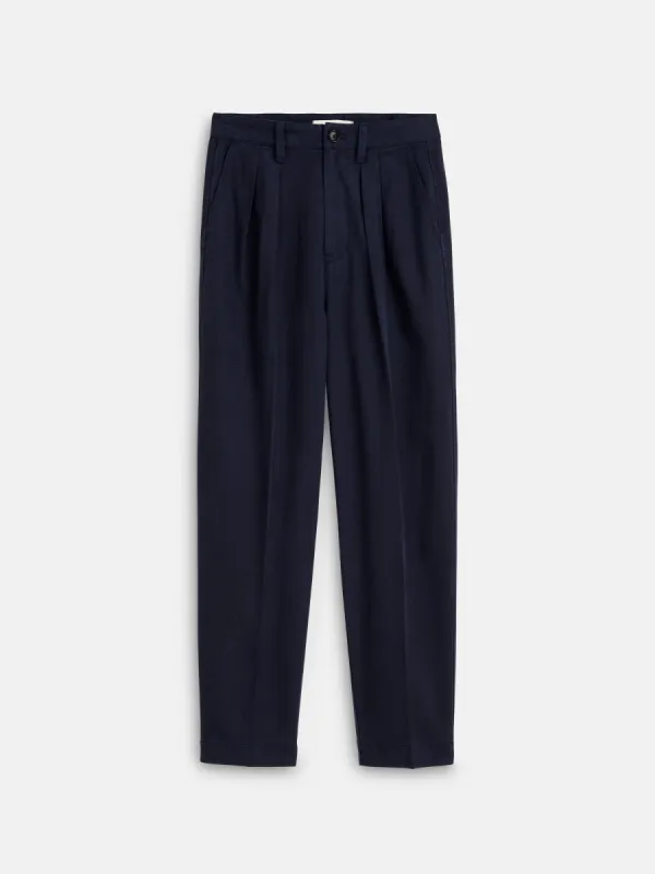 Keaton Double Pleat Pant in Twill sold by Alex Mill