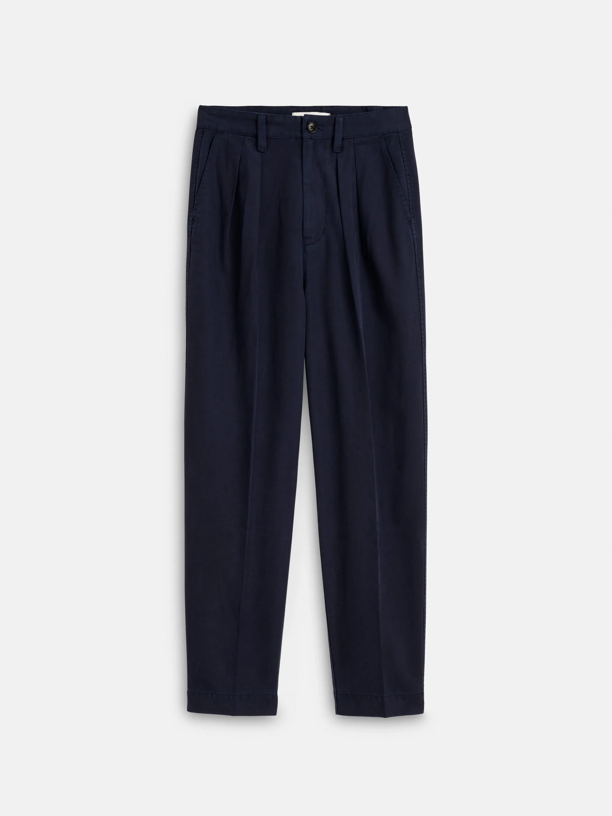 Keaton Double Pleat Pant in Twill sold by Alex Mill