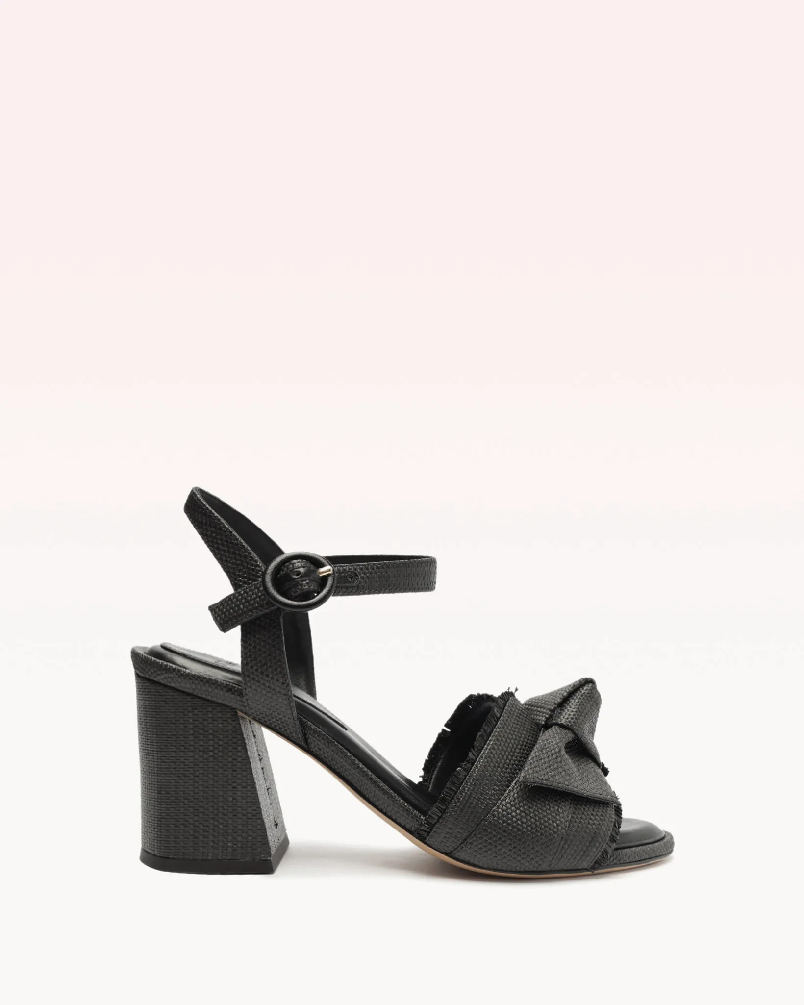 Maxi Clarita Raffia 75 Black sold by Alexandre Birman