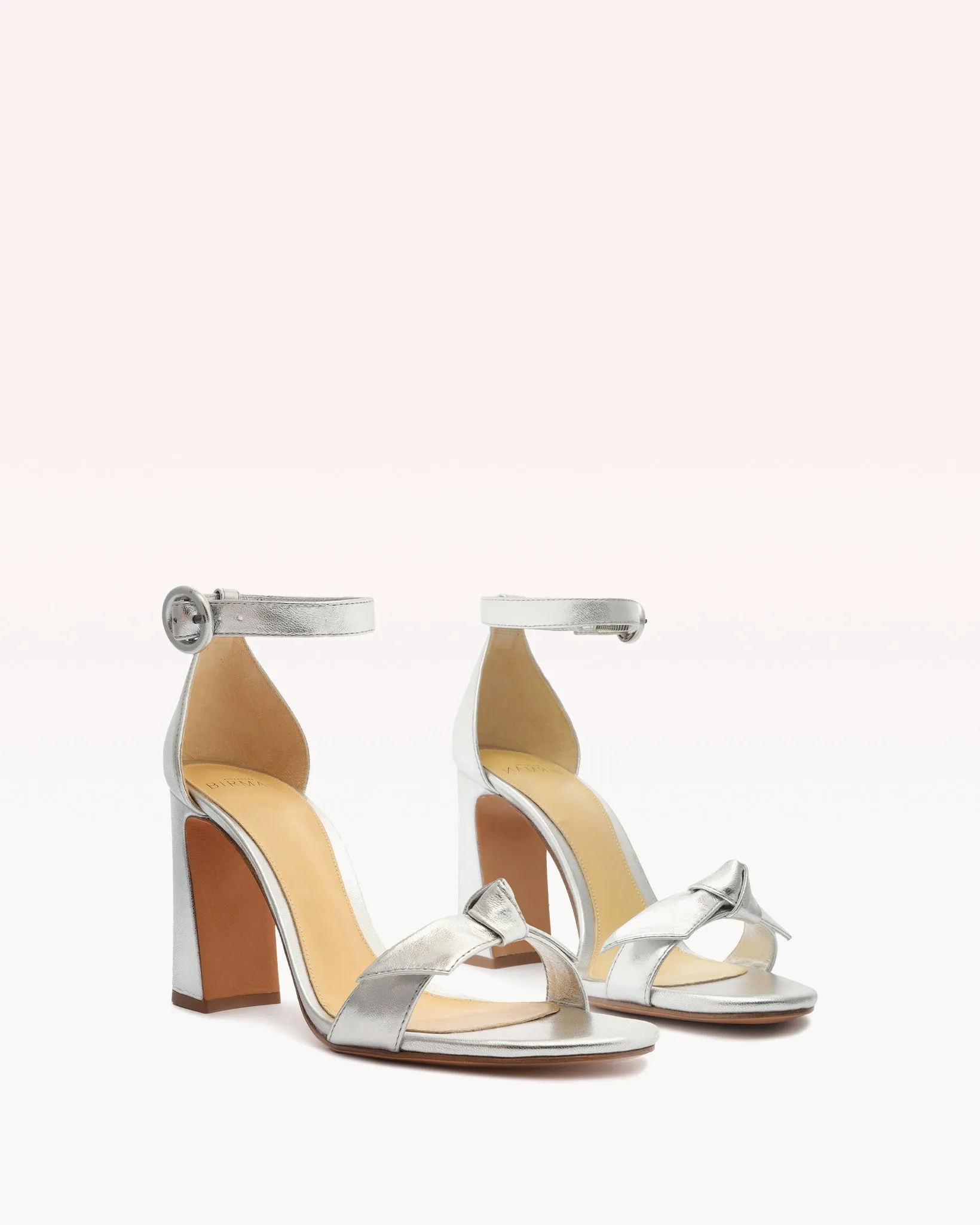 Clarita Ankle Strap Curve 90 Silver sold by Alexandre Birman product image thumbnail 2