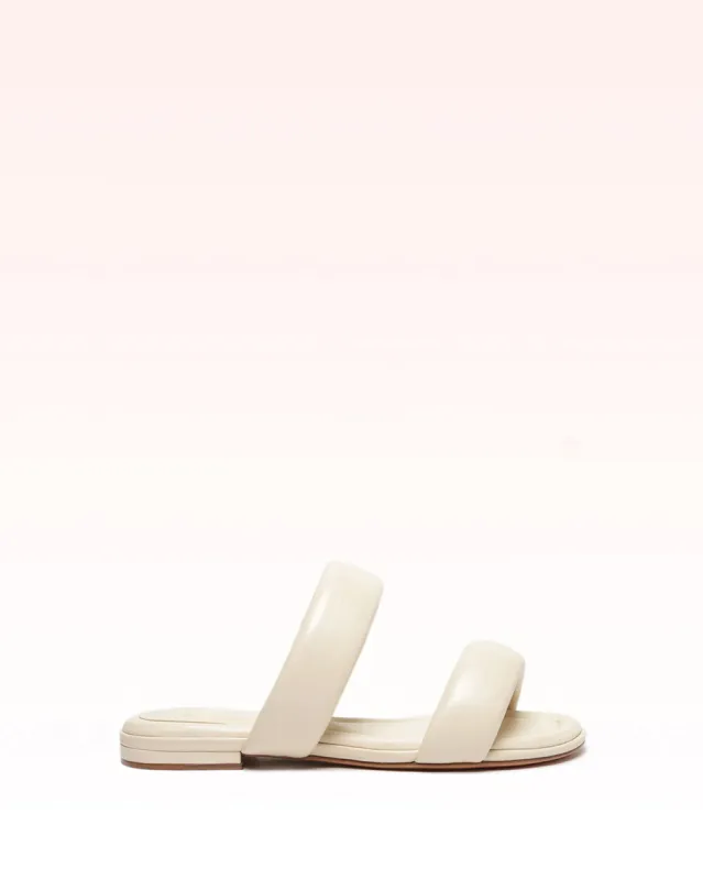 Lilla Flat Eggshell Sandal sold by Alexandre Birman