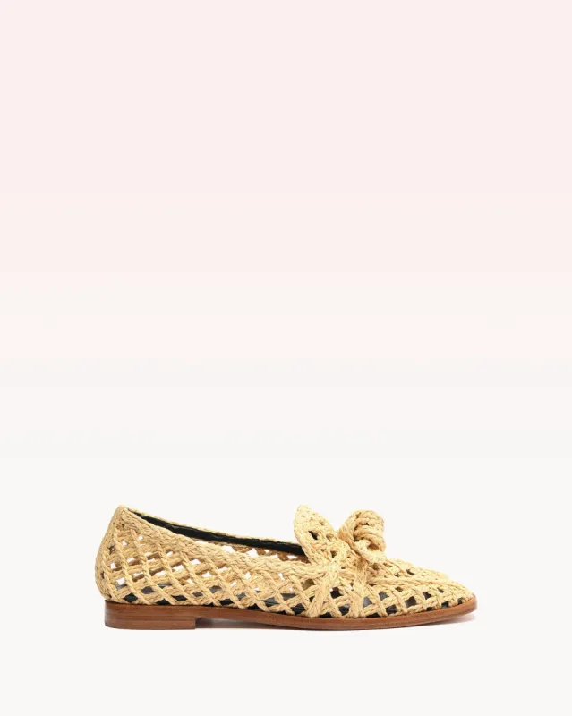 Raffia Clarita Loafer Natural sold by Alexandre Birman