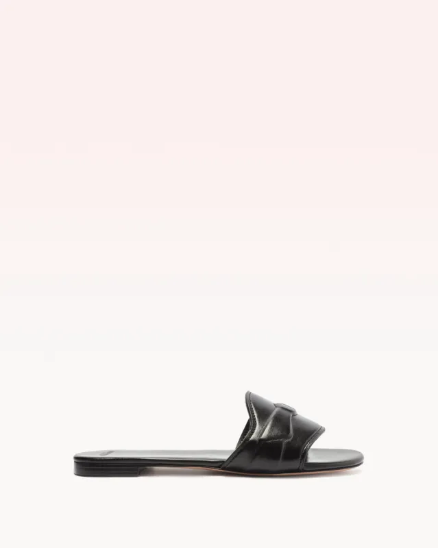 Padded Clarita Slide Black sold by Alexandre Birman