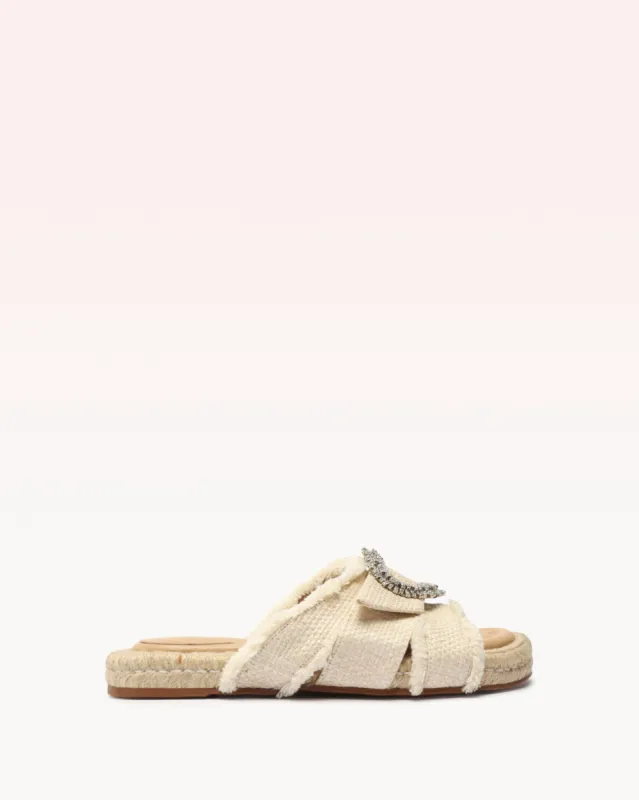 Madelina Flat Raffia Natural sold by Alexandre Birman