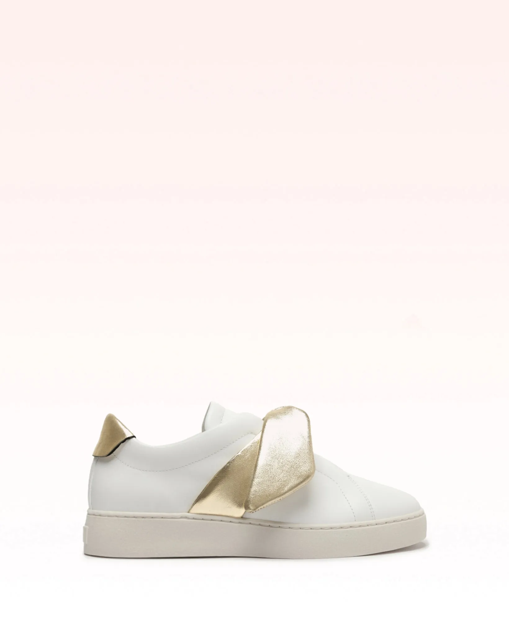 Asymmetric Clarita Sneaker Golden sold by Alexandre Birman
