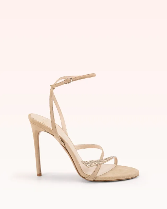 Tita Crystals 100 Suede Semolina sold by Alexandre Birman