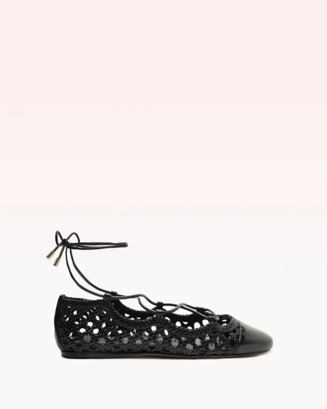 Ballerina Tresse Flat Black sold by Alexandre Birman