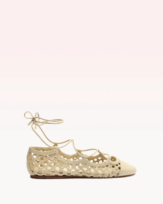 Ballerina Tresse Flat Dove sold by Alexandre Birman