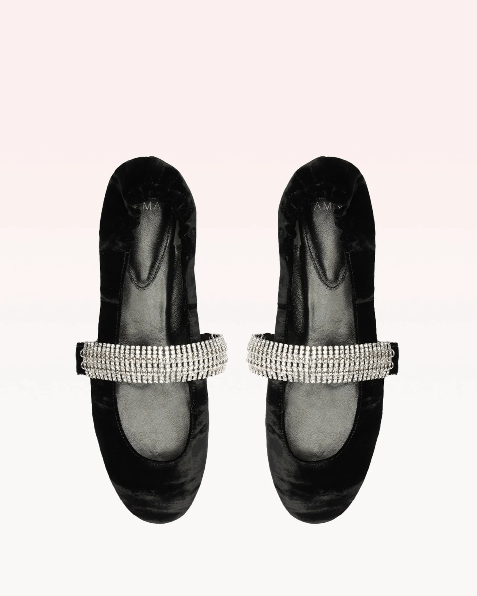 Camila Ballerina Velvet Flat Black sold by Alexandre Birman product image thumbnail 5