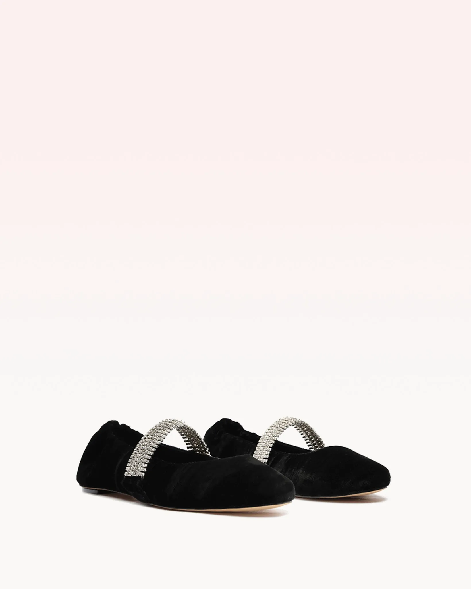 Camila Ballerina Velvet Flat Black sold by Alexandre Birman product image thumbnail 3