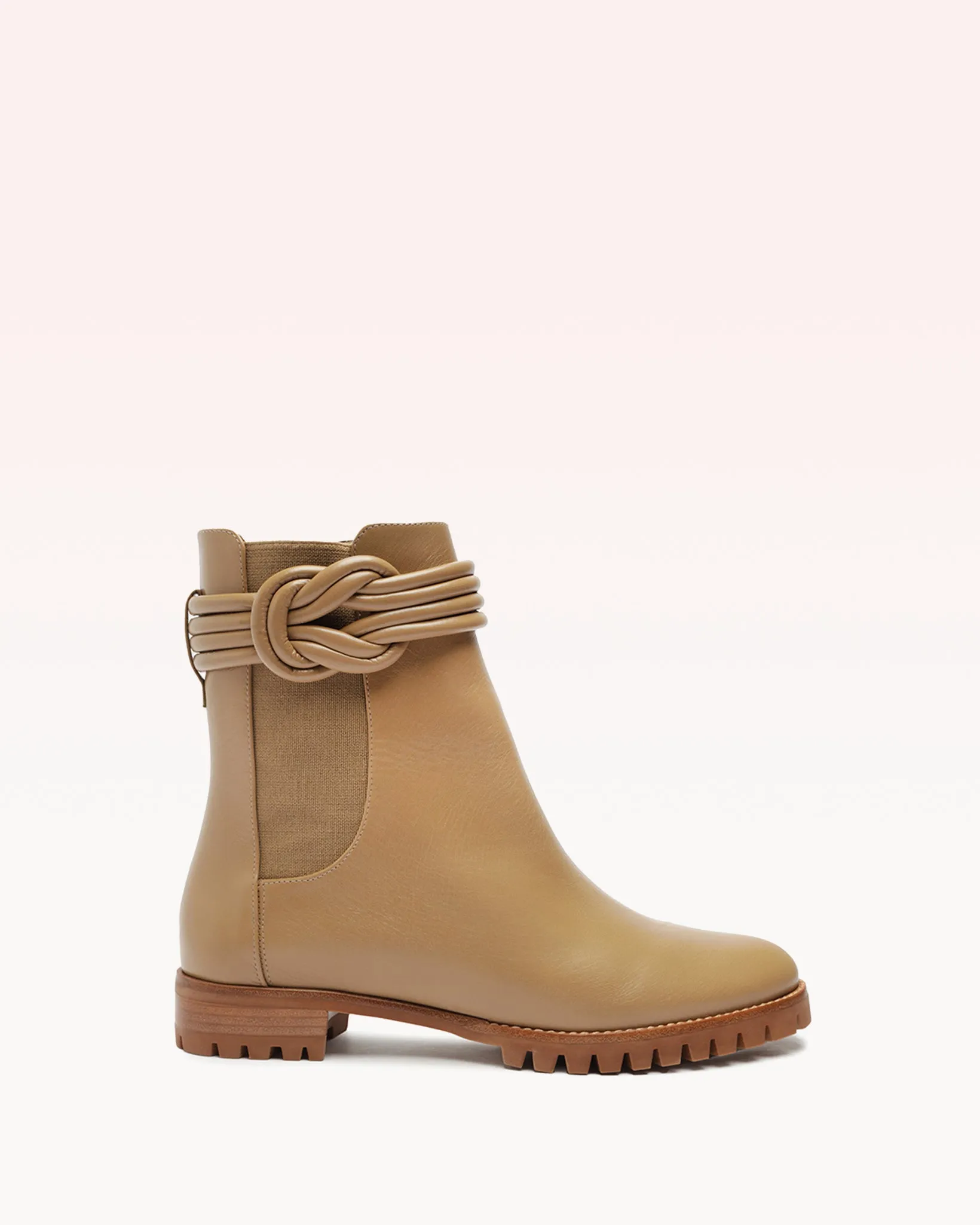 Vicky Waterproof Combat Bootie Latte sold by Alexandre Birman