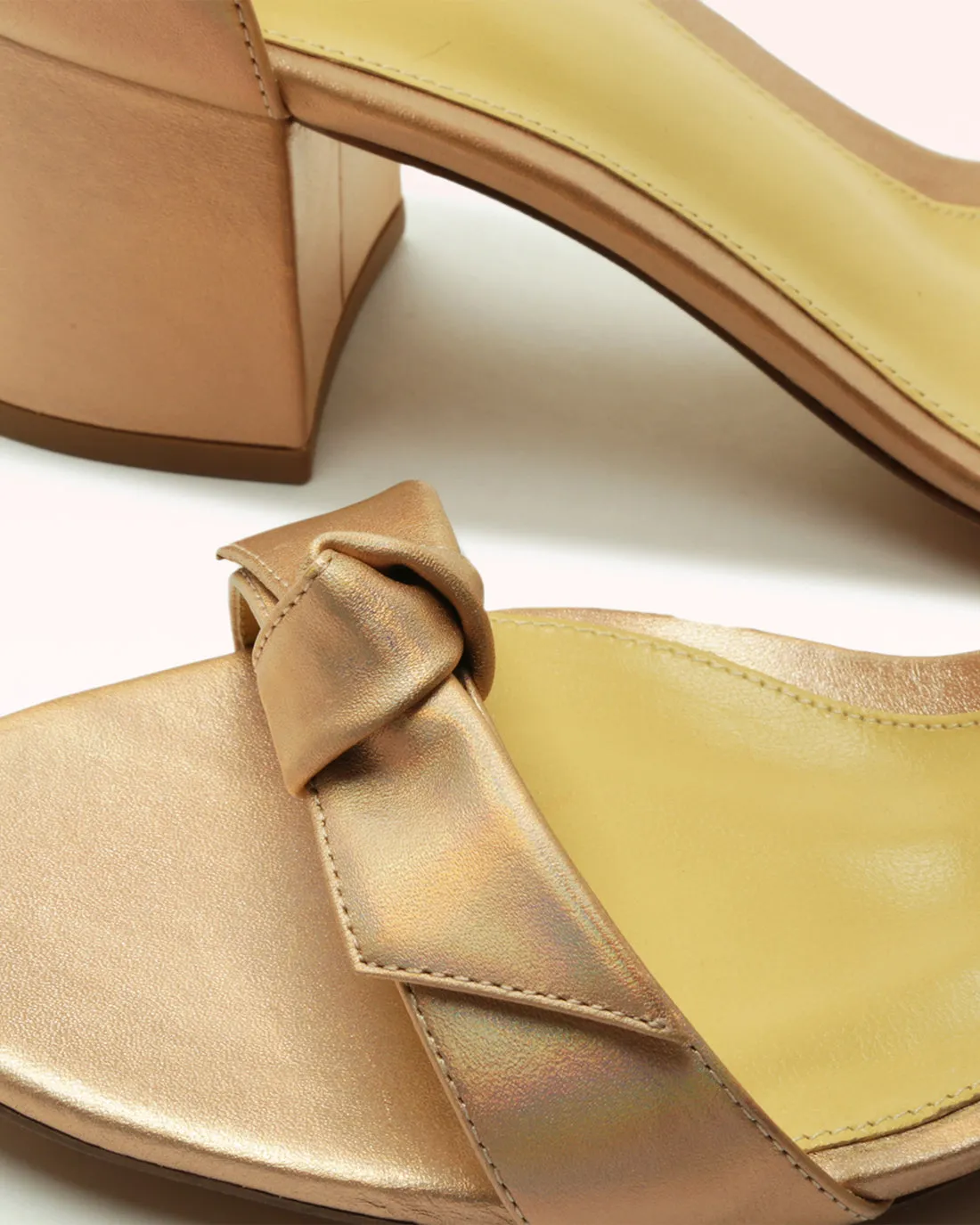 Clarita Block 60 Metallic Champagne sold by Alexandre Birman product image thumbnail 5