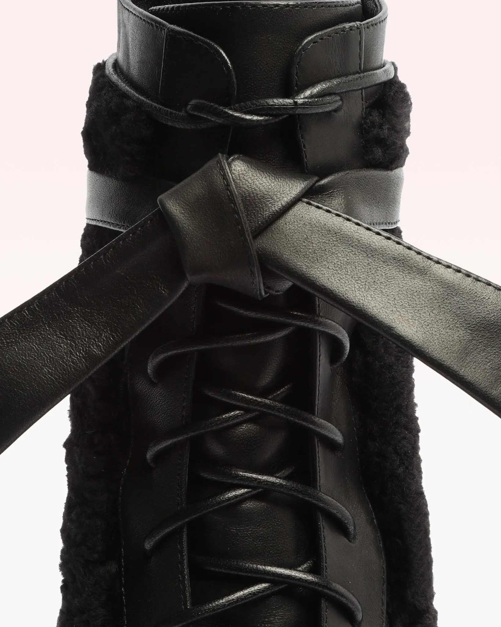 Shearling Clarita Combat Bootie 65 Black sold by Alexandre Birman product image thumbnail 4