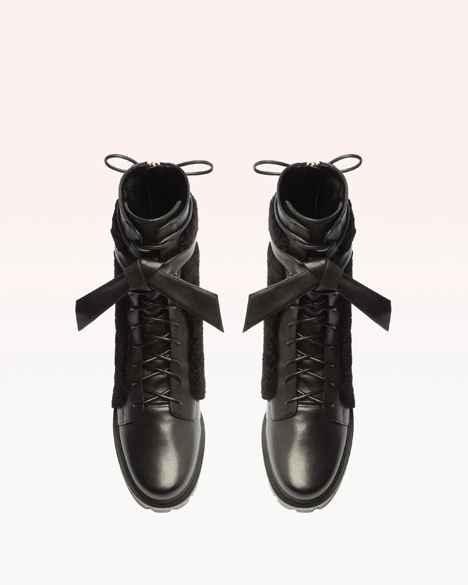 Shearling Clarita Combat Bootie 65 Black sold by Alexandre Birman product image thumbnail 3