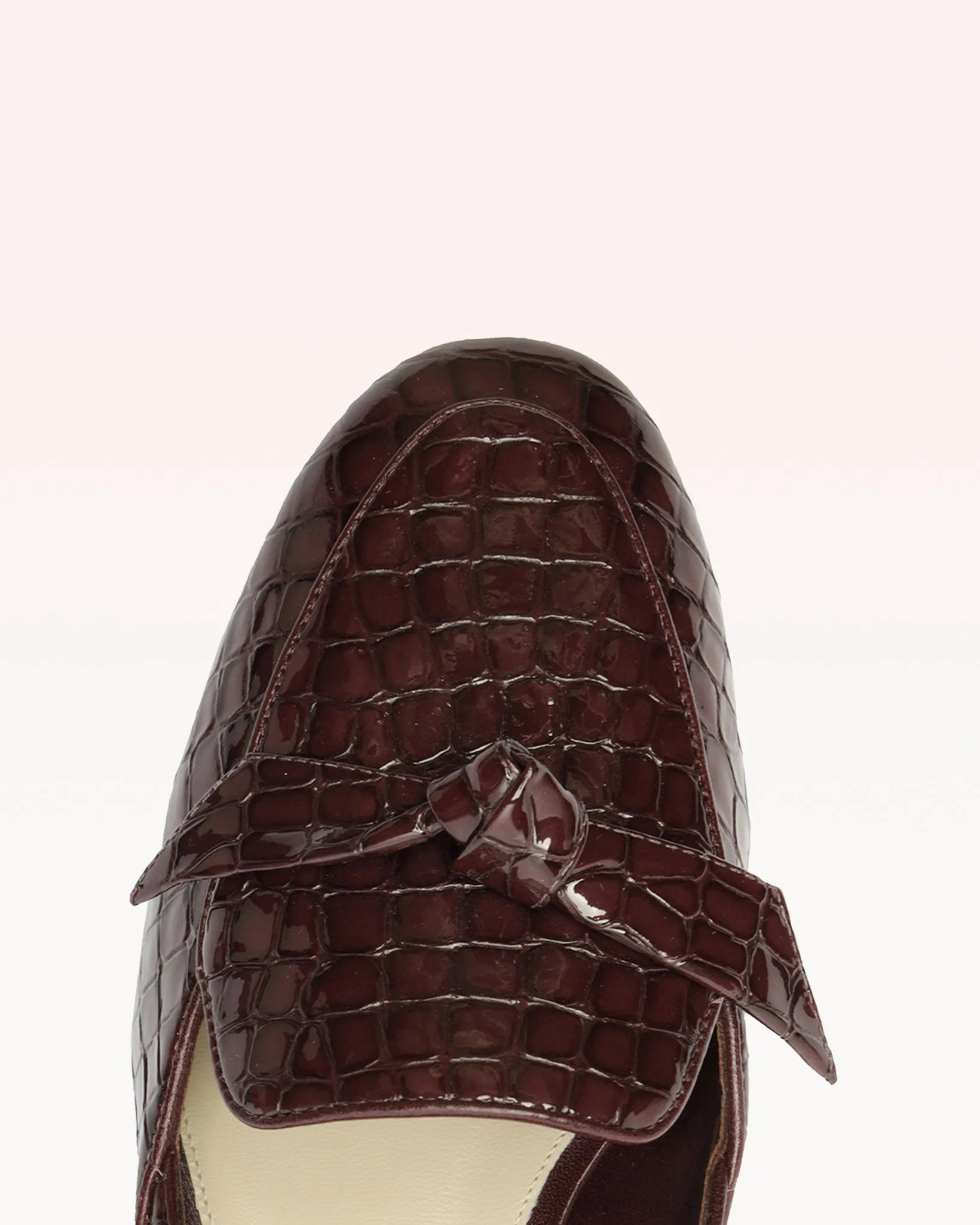 Clarita Belgian Crocco Loafer Cherry Lacquer sold by Alexandre Birman product image thumbnail 5