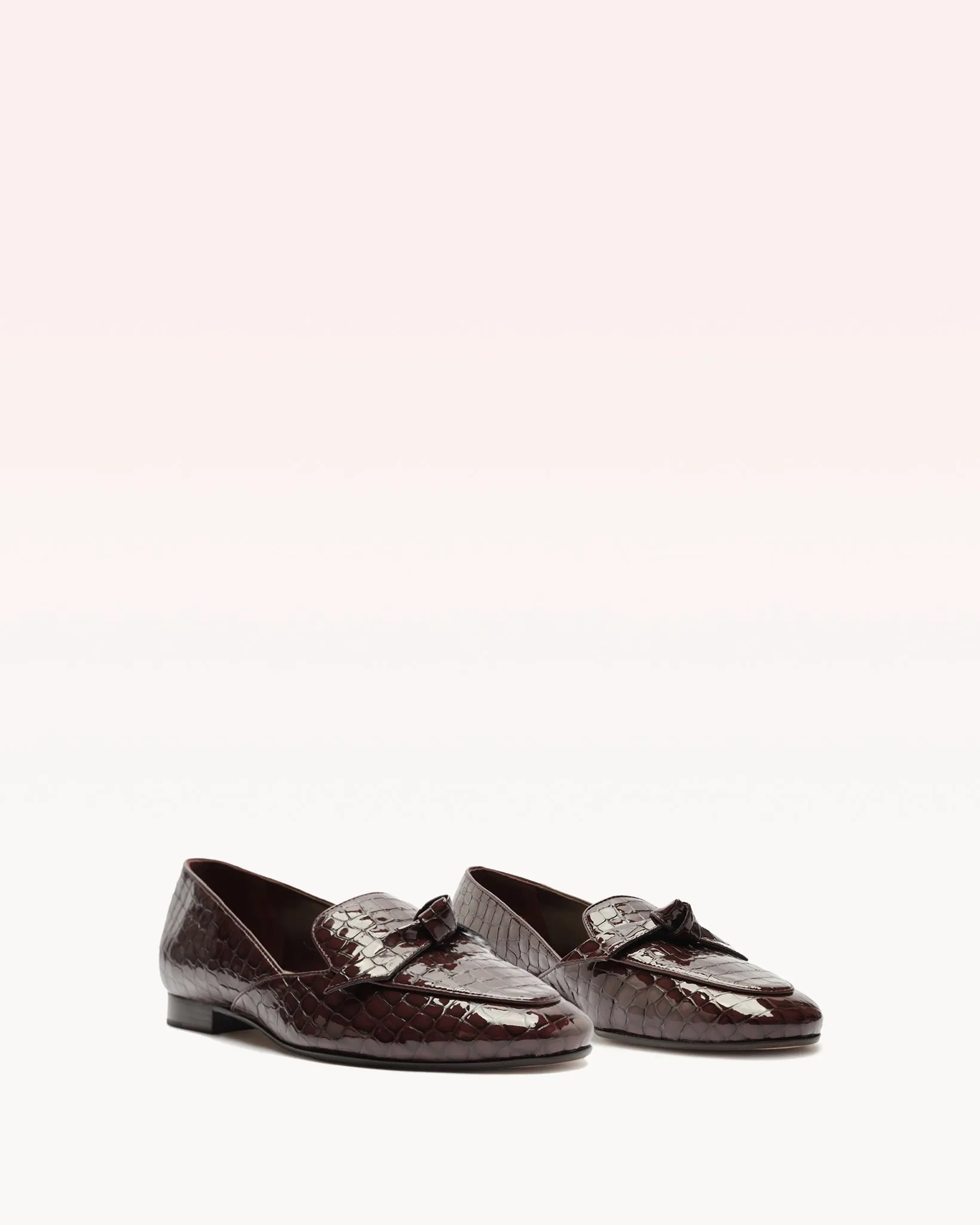 Clarita Belgian Crocco Loafer Cherry Lacquer sold by Alexandre Birman product image thumbnail 2