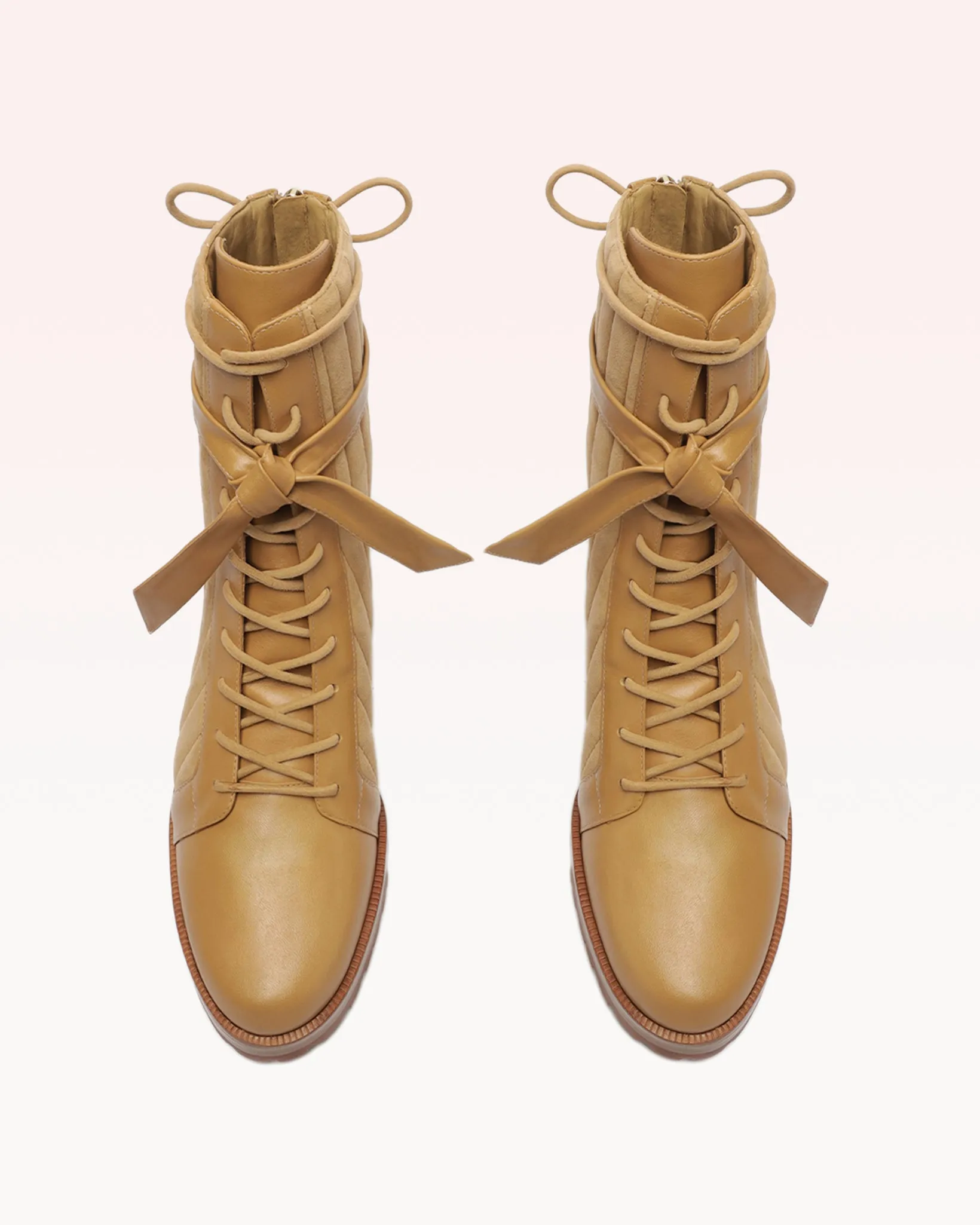 Quilted Clarita Combat Bootie 20 Nut sold by Alexandre Birman product image thumbnail 3