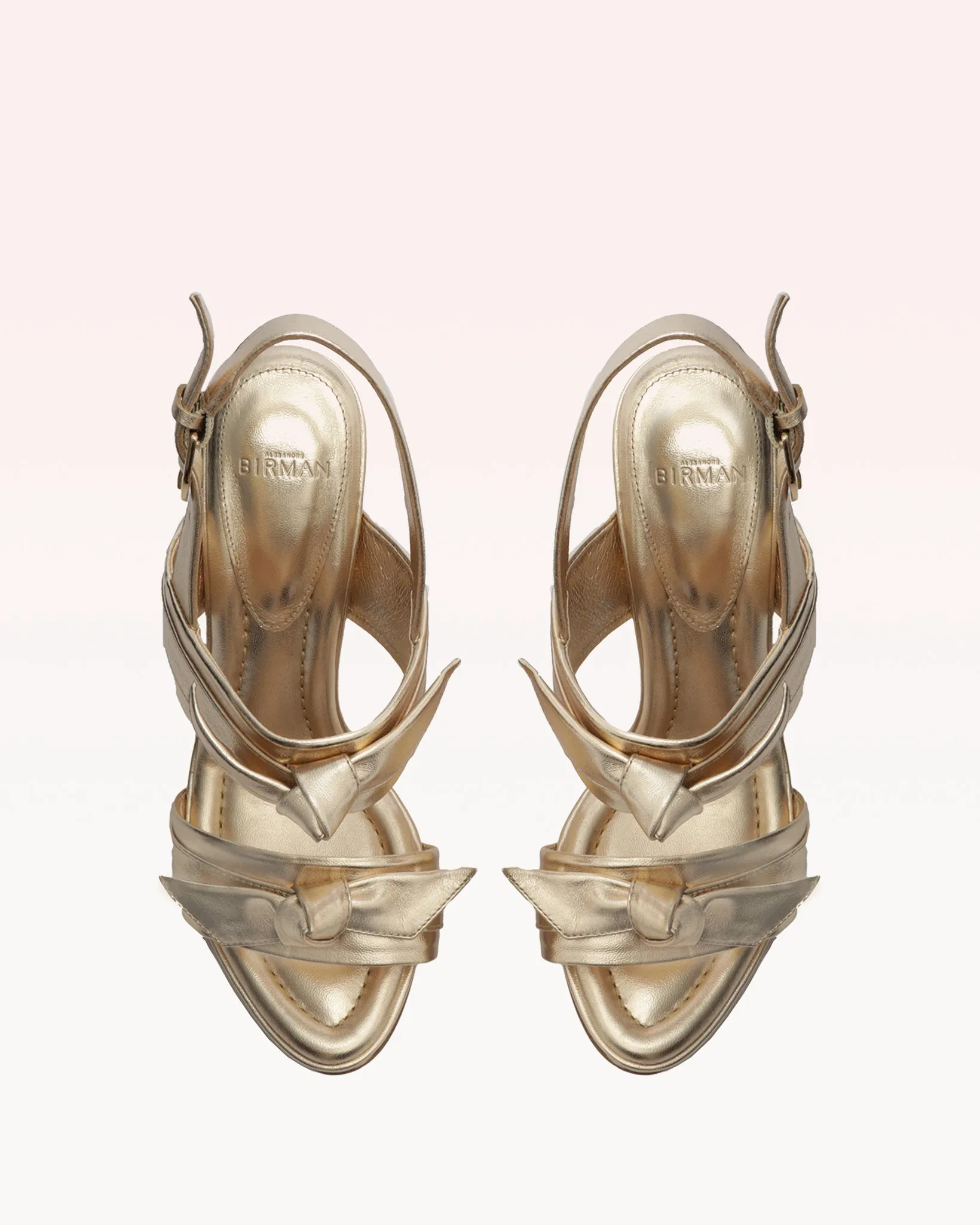 Clarita Doppia Soletta Golden sold by Alexandre Birman product image thumbnail 3