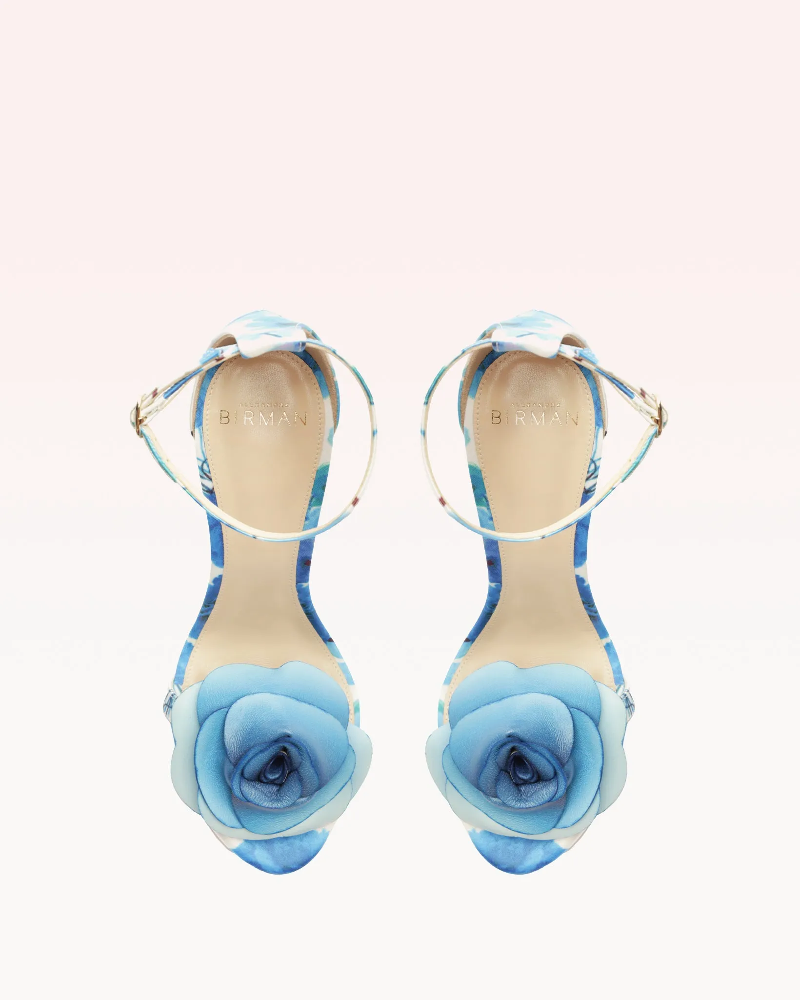 Dahlia 100 Floral Blue sold by Alexandre Birman product image thumbnail 4