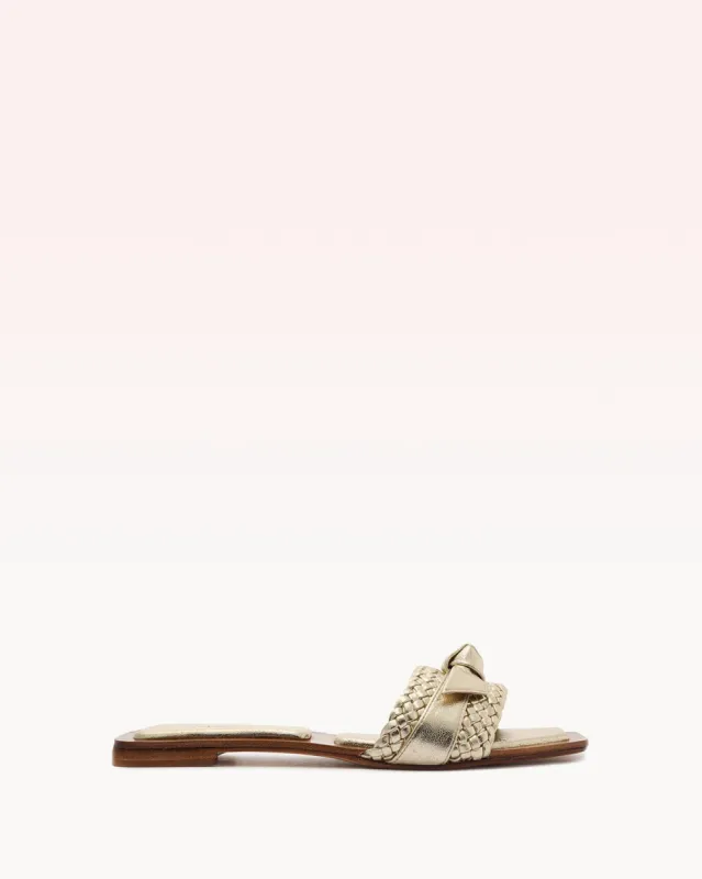 Clarita Slide Golden sold by Alexandre Birman