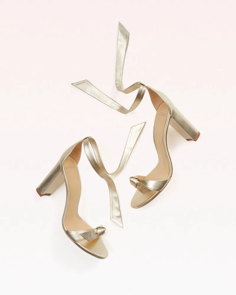 Clarita Block 90 Metallic Golden sold by Alexandre Birman product image thumbnail 4