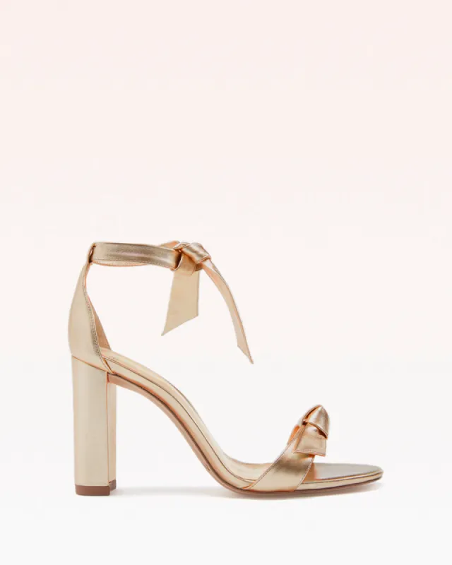 Clarita Block 90 Metallic Golden sold by Alexandre Birman