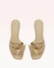 Maxi Clarita Square Flat Semolina sold by Alexandre Birman