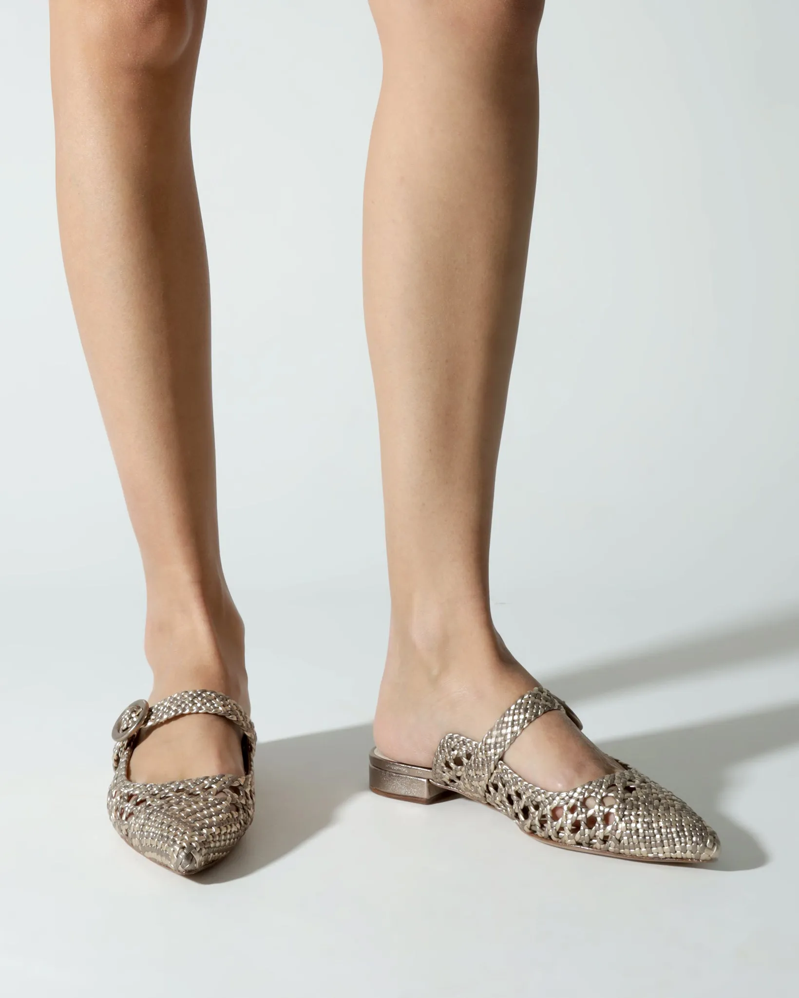 Dallas Mule Metallic Luna sold by Alexandre Birman product image thumbnail 2