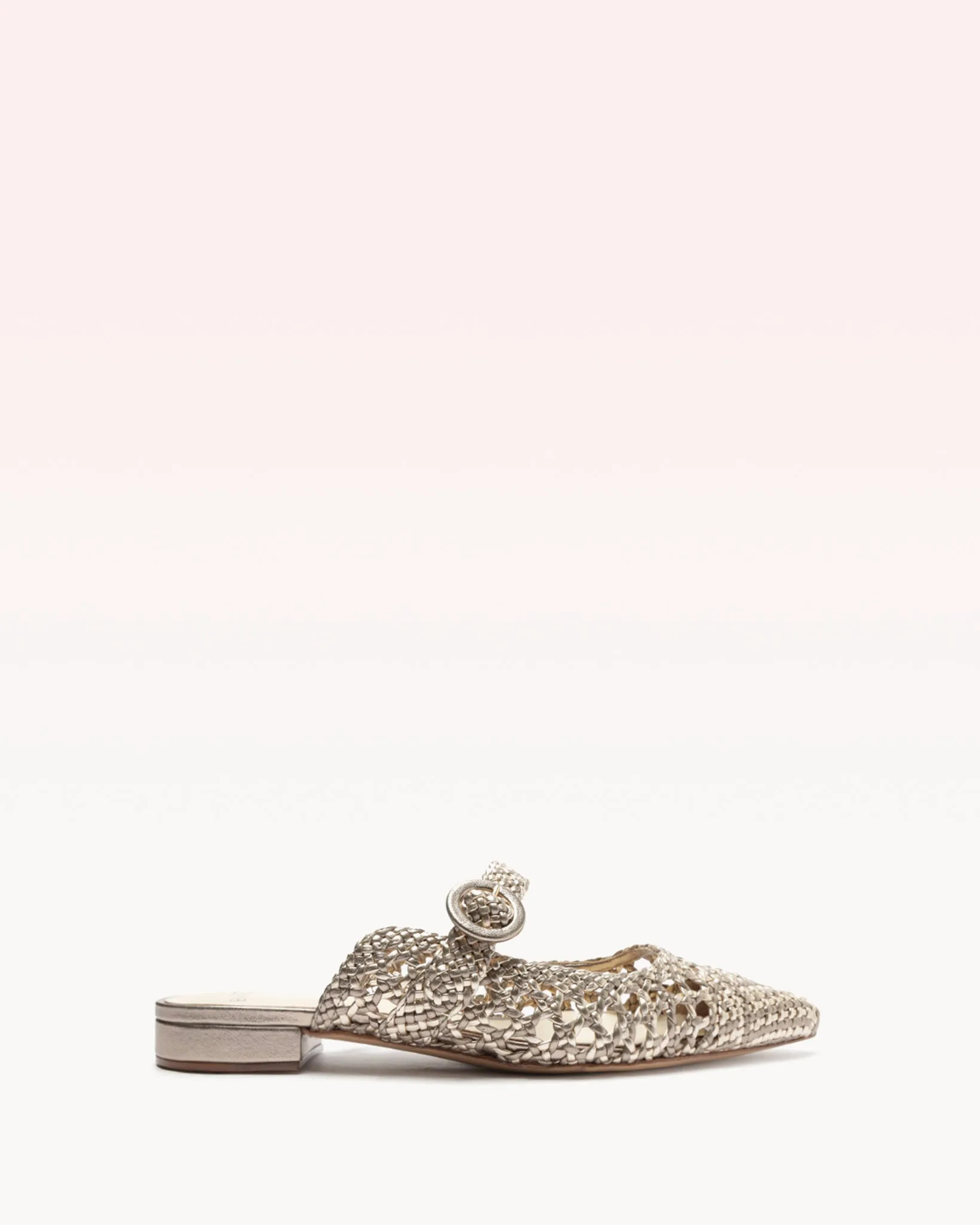 Dallas Mule Metallic Luna sold by Alexandre Birman