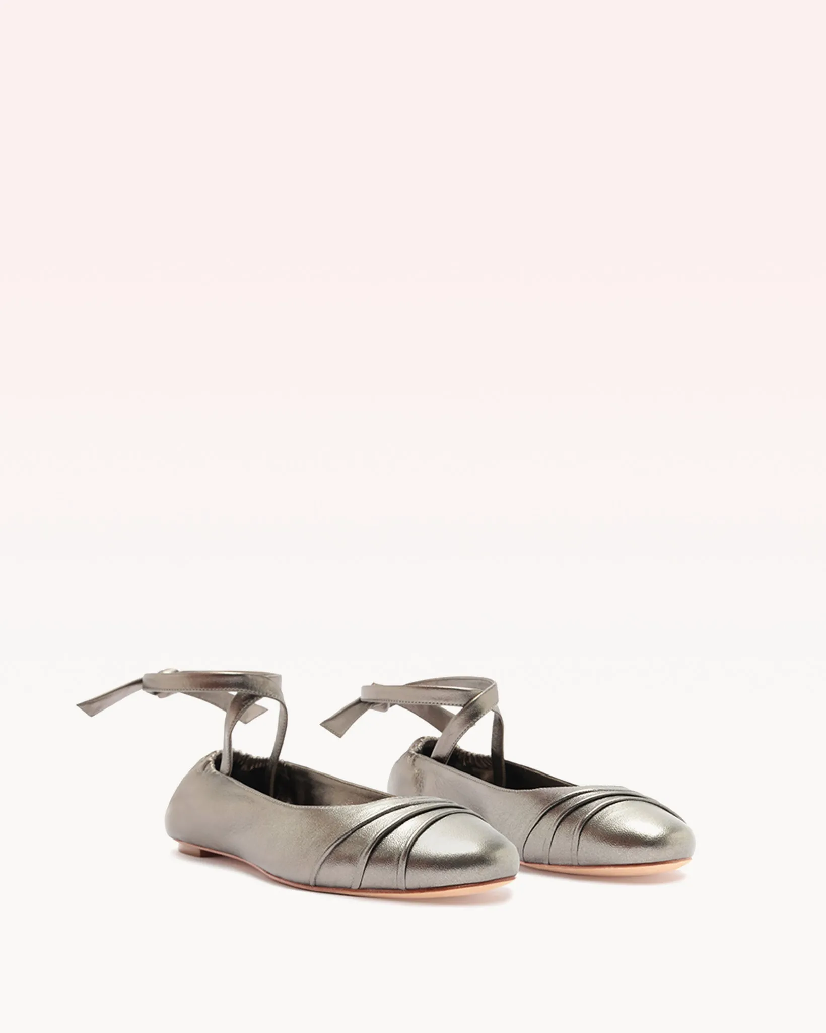 Clarita Ballet Flat Metallic Pewter sold by Alexandre Birman product image thumbnail 2
